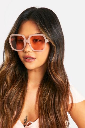 Nude Frame Square Sunglasses nude