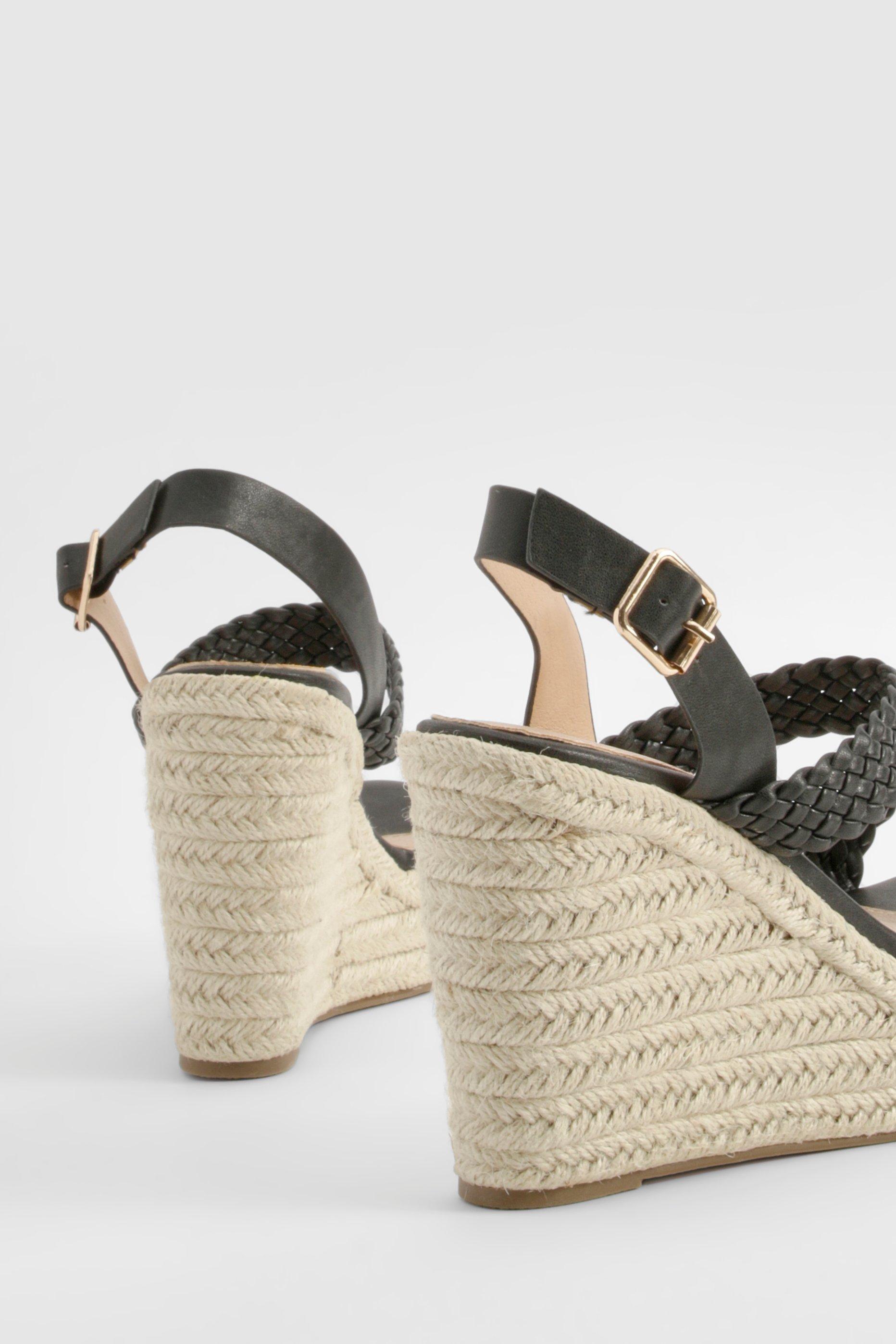 Boohoo espadrille wedges online