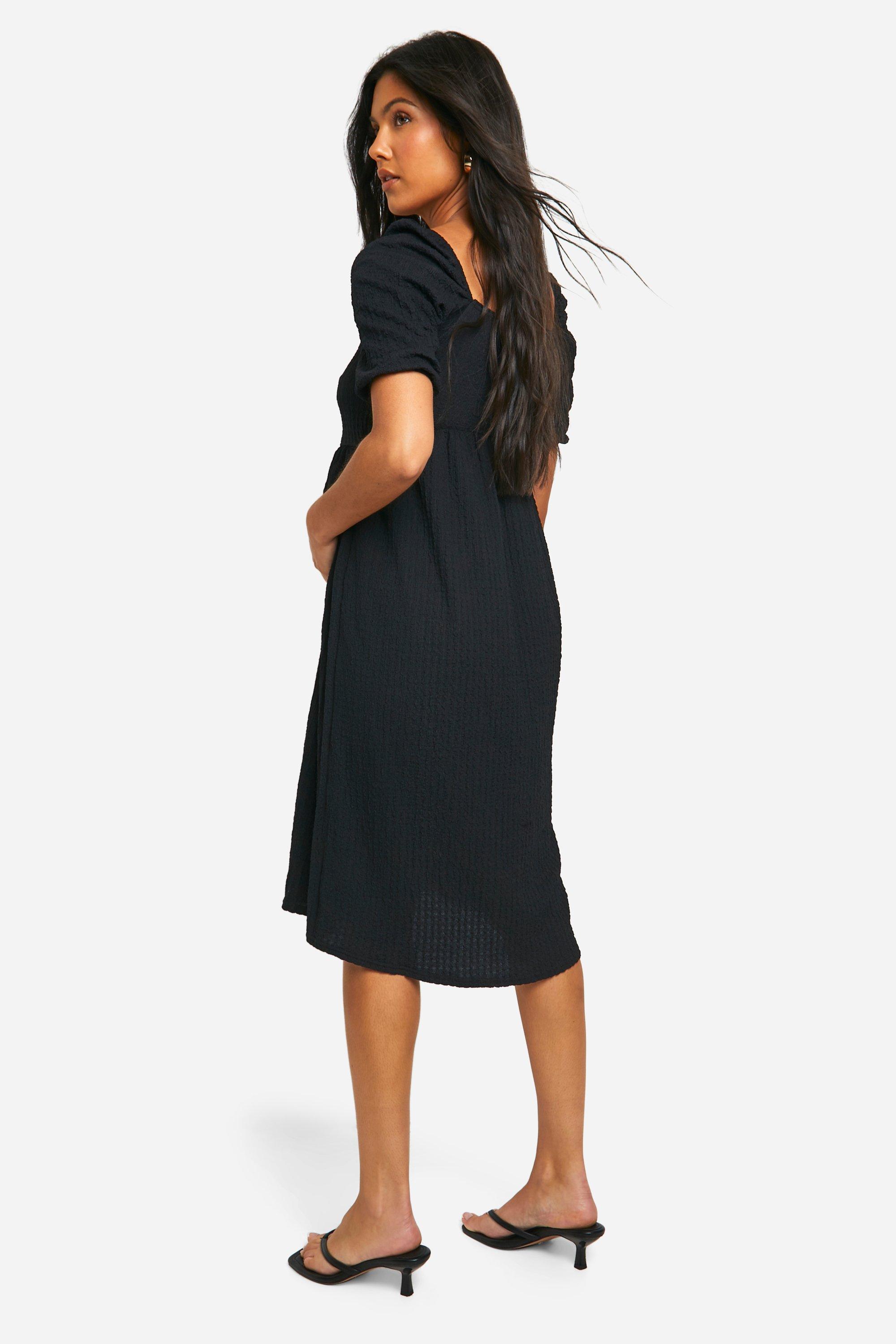 Boohoo maternity smock dress sale