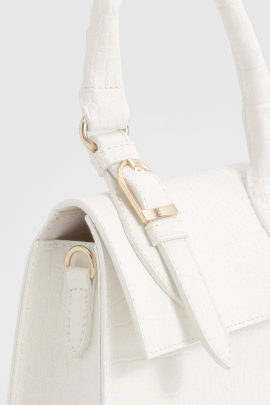 Croc Buckle Detail Grab Bag