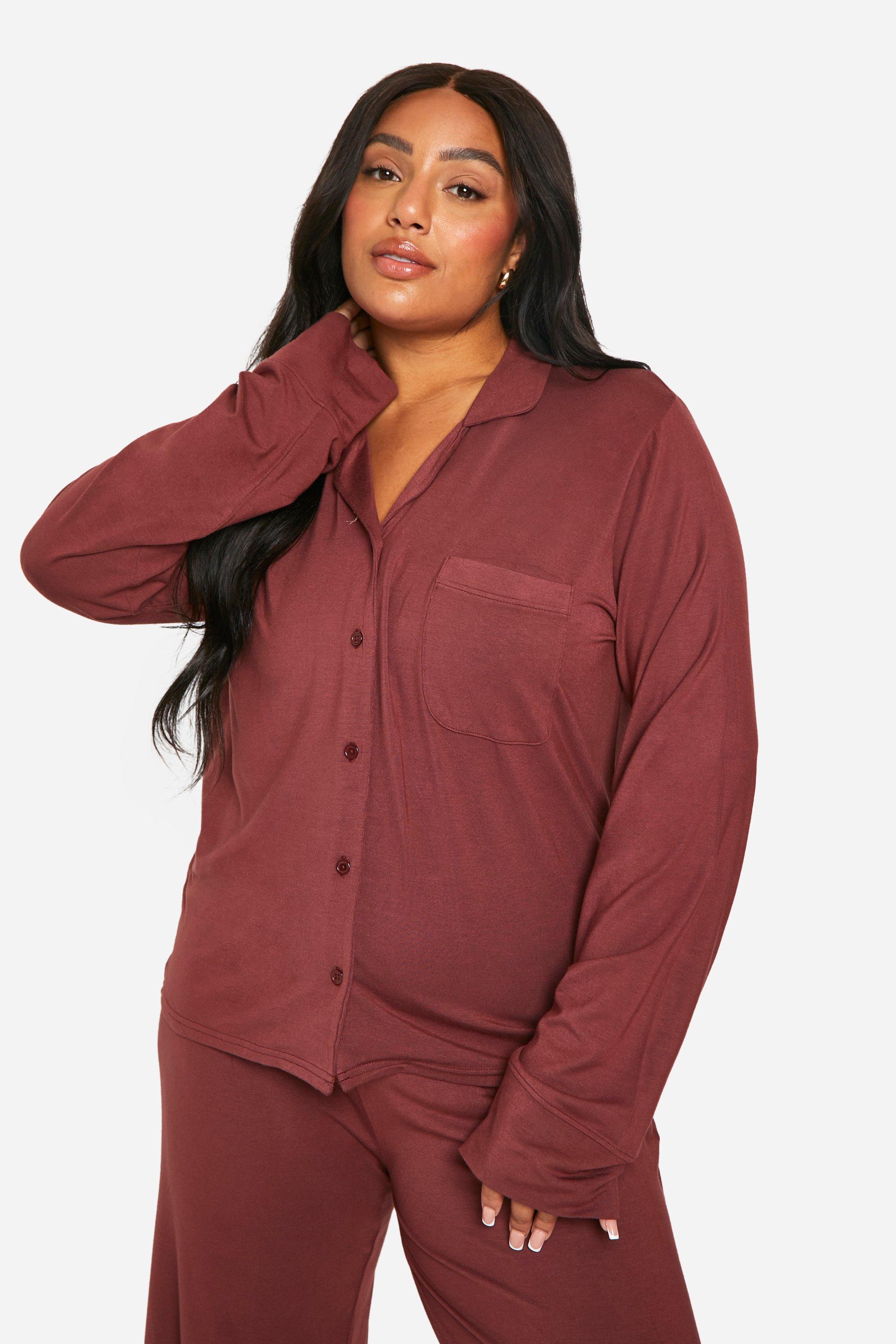 Button front pajama set deals