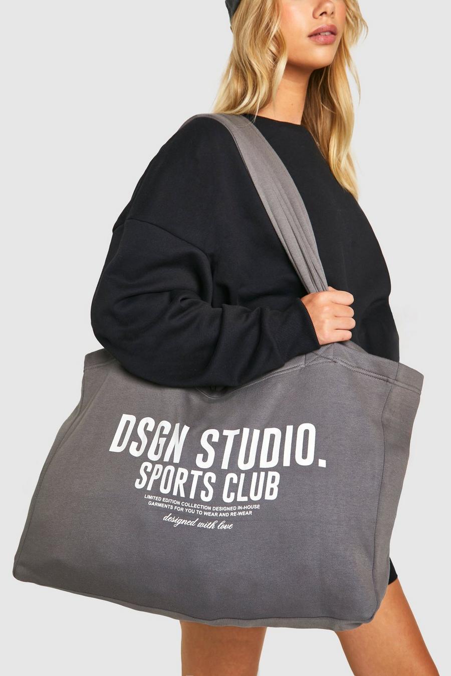 Charcoal Dsgn Studio Sports Club Tote Bag image number 1