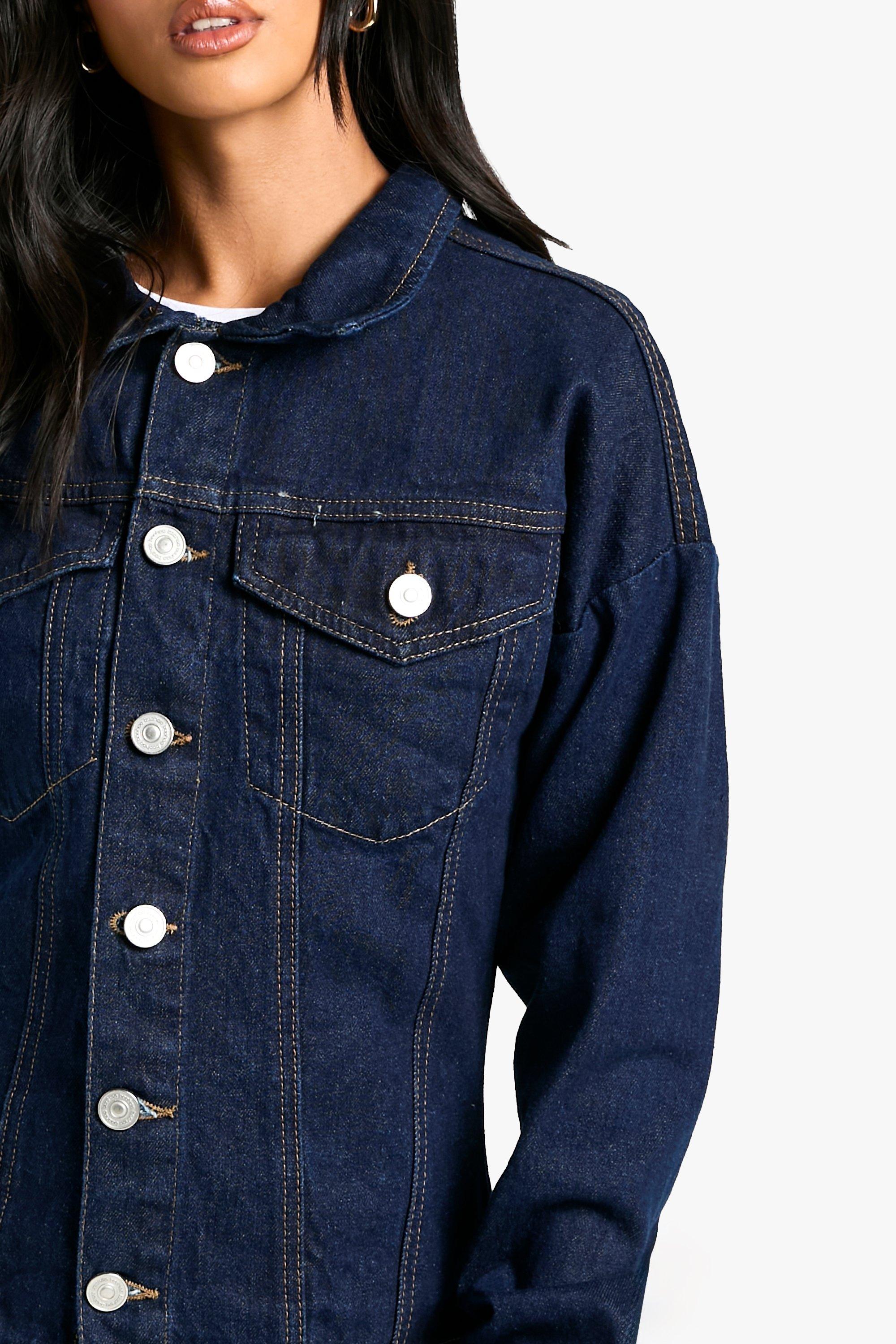 Boohoo petite denim jacket best sale