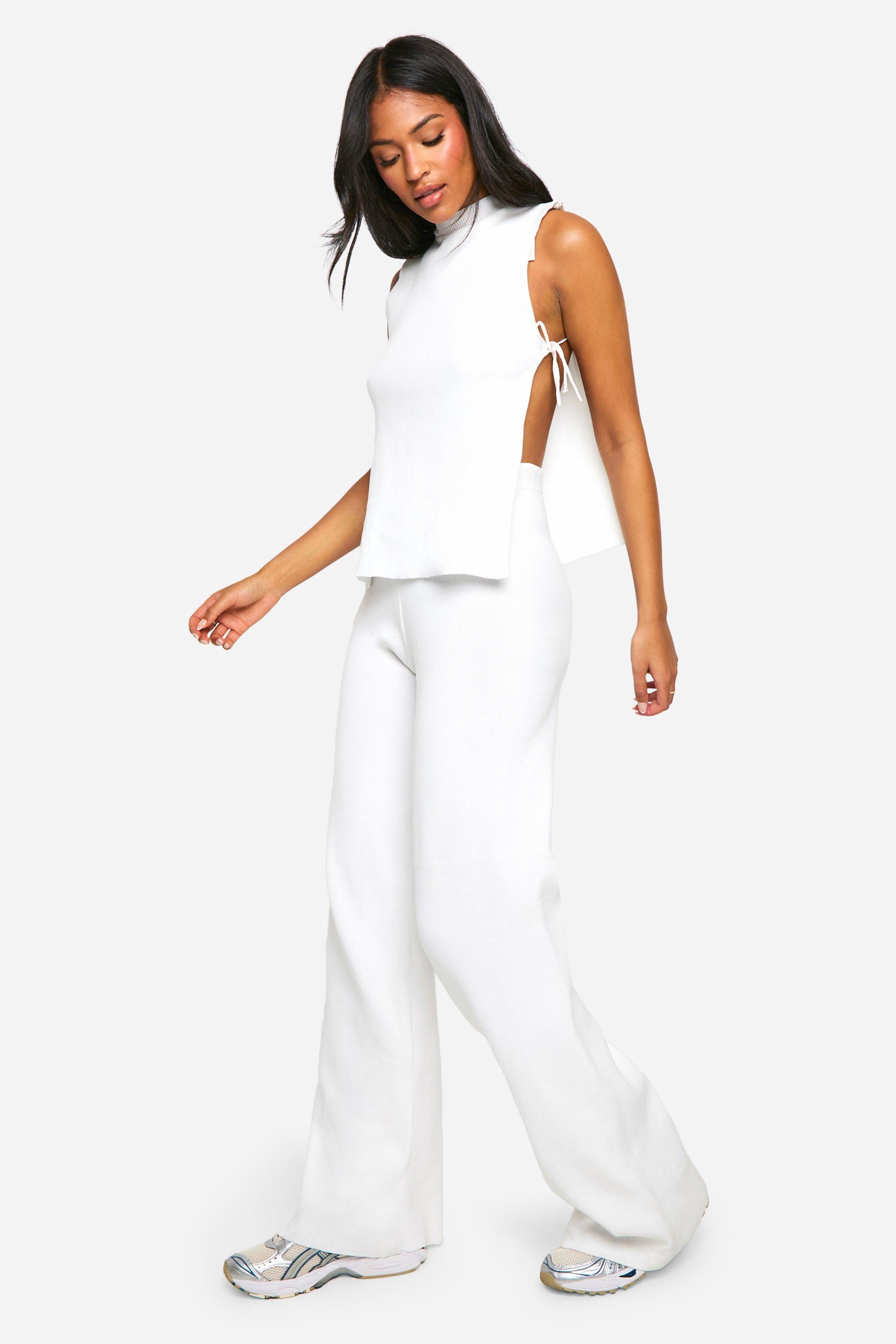Tall Knitted Tie Side Co ord boohoo NZ