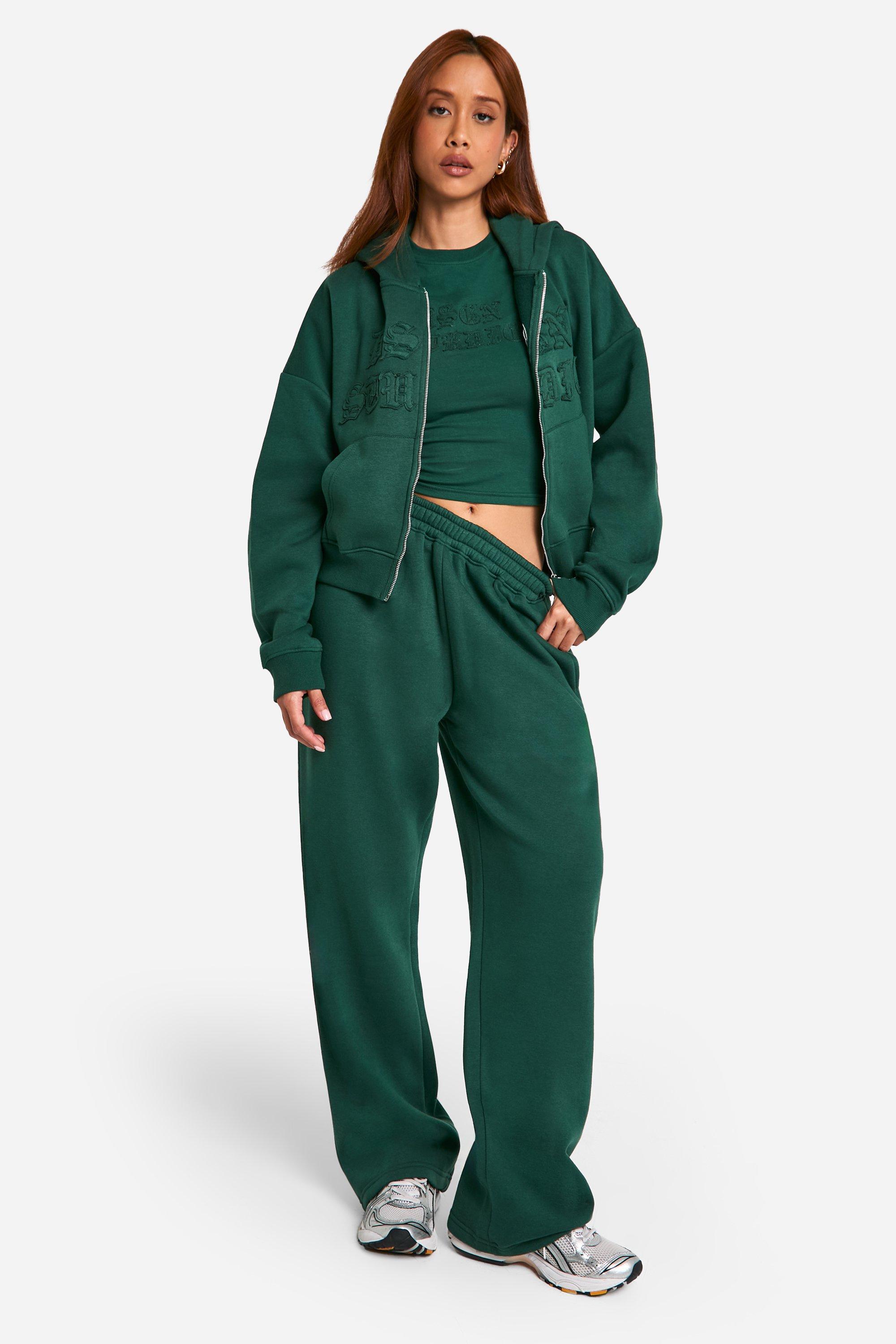 Dsgn Studio Self Fabric Applique Distressed Zip Through Hoodie 