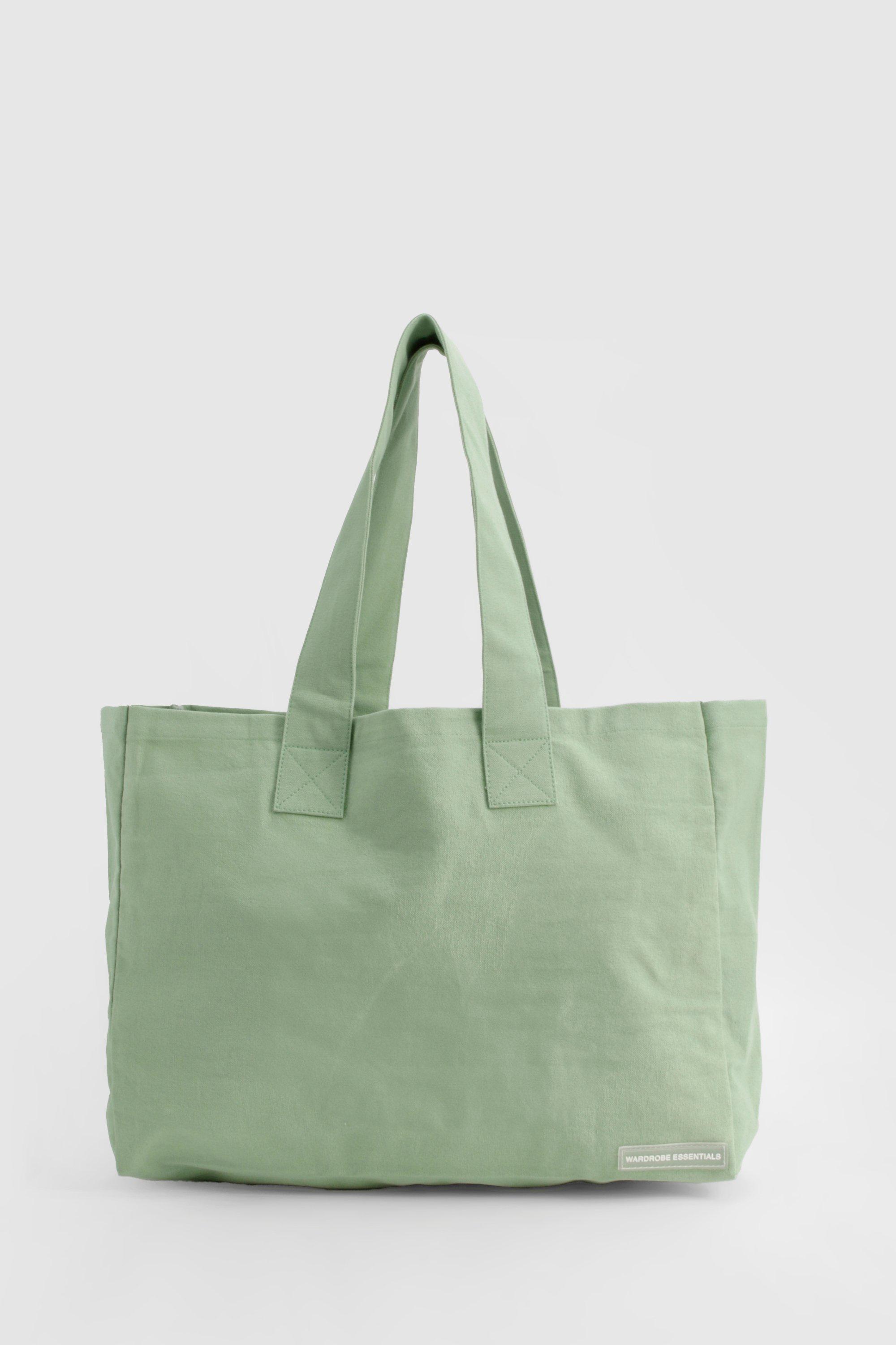 Wardrobe Essentials Canvas Cotton Tote Bag boohoo IE