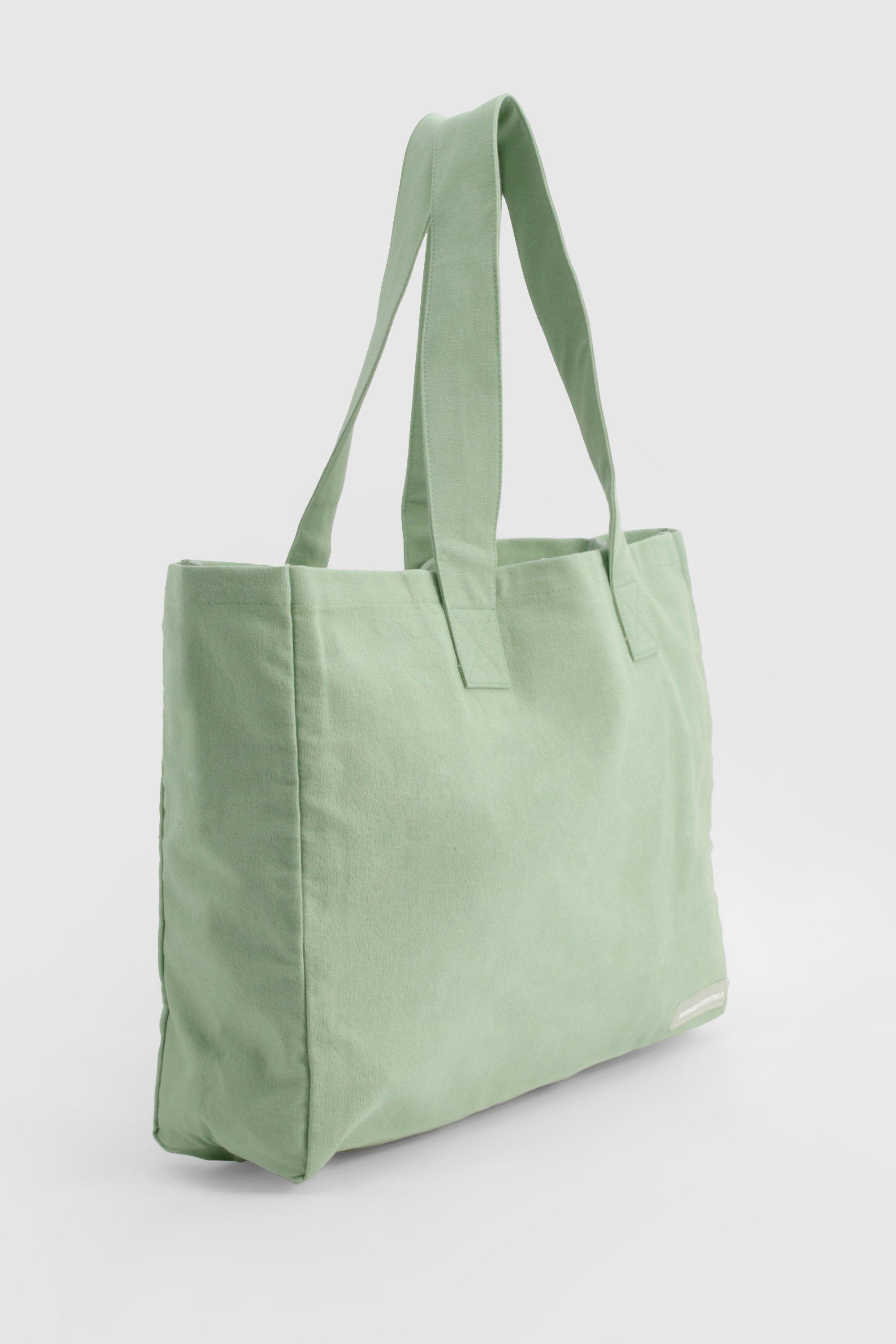 Wardrobe Essentials Canvas Cotton Tote Bag boohoo IE
