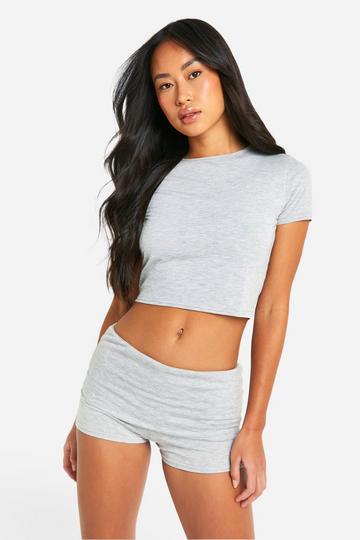 Lounge Baby Tee ash grey