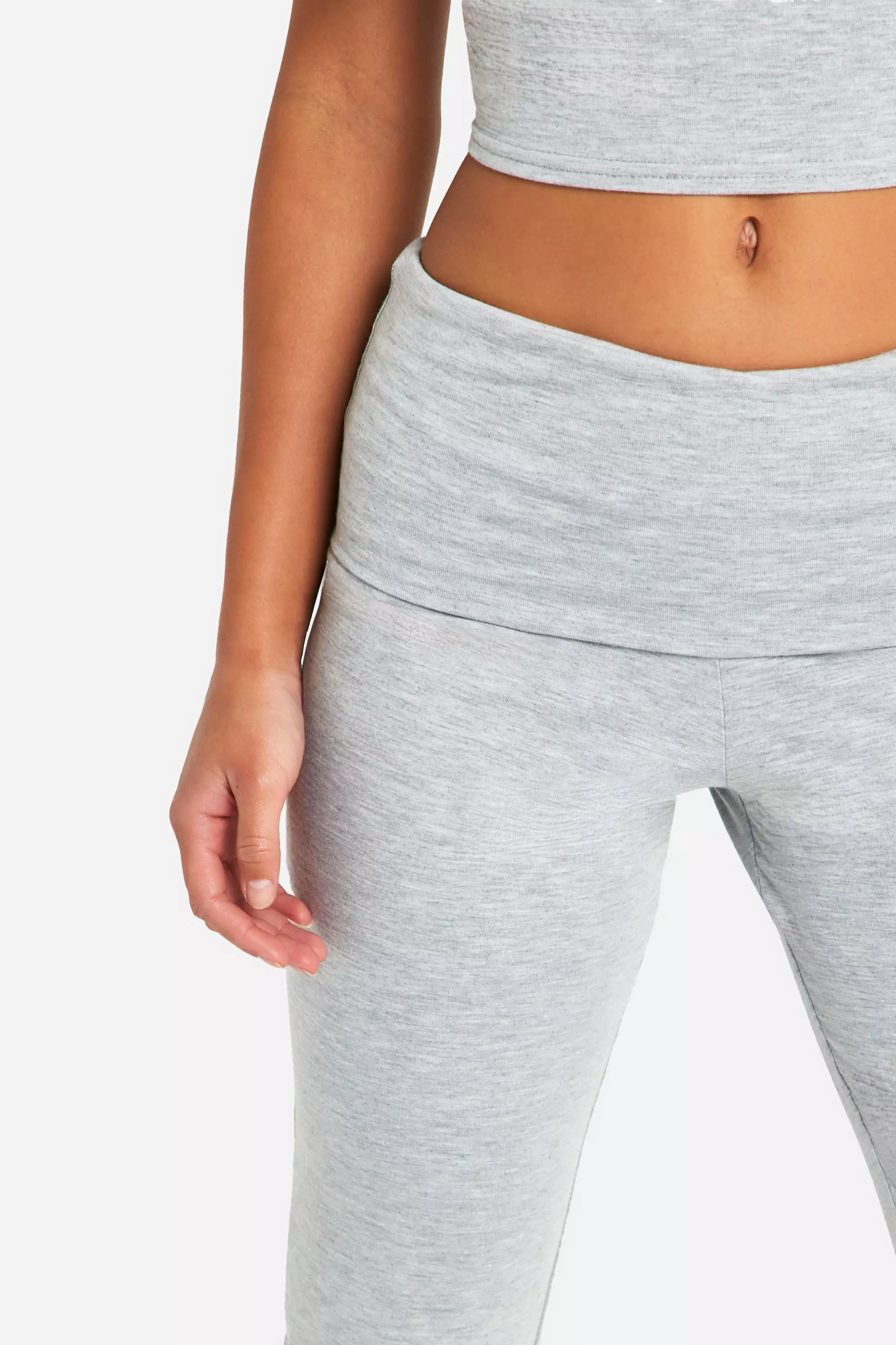 Ash grey Super Soft Folded Waist Lounge Trouser   alternative image