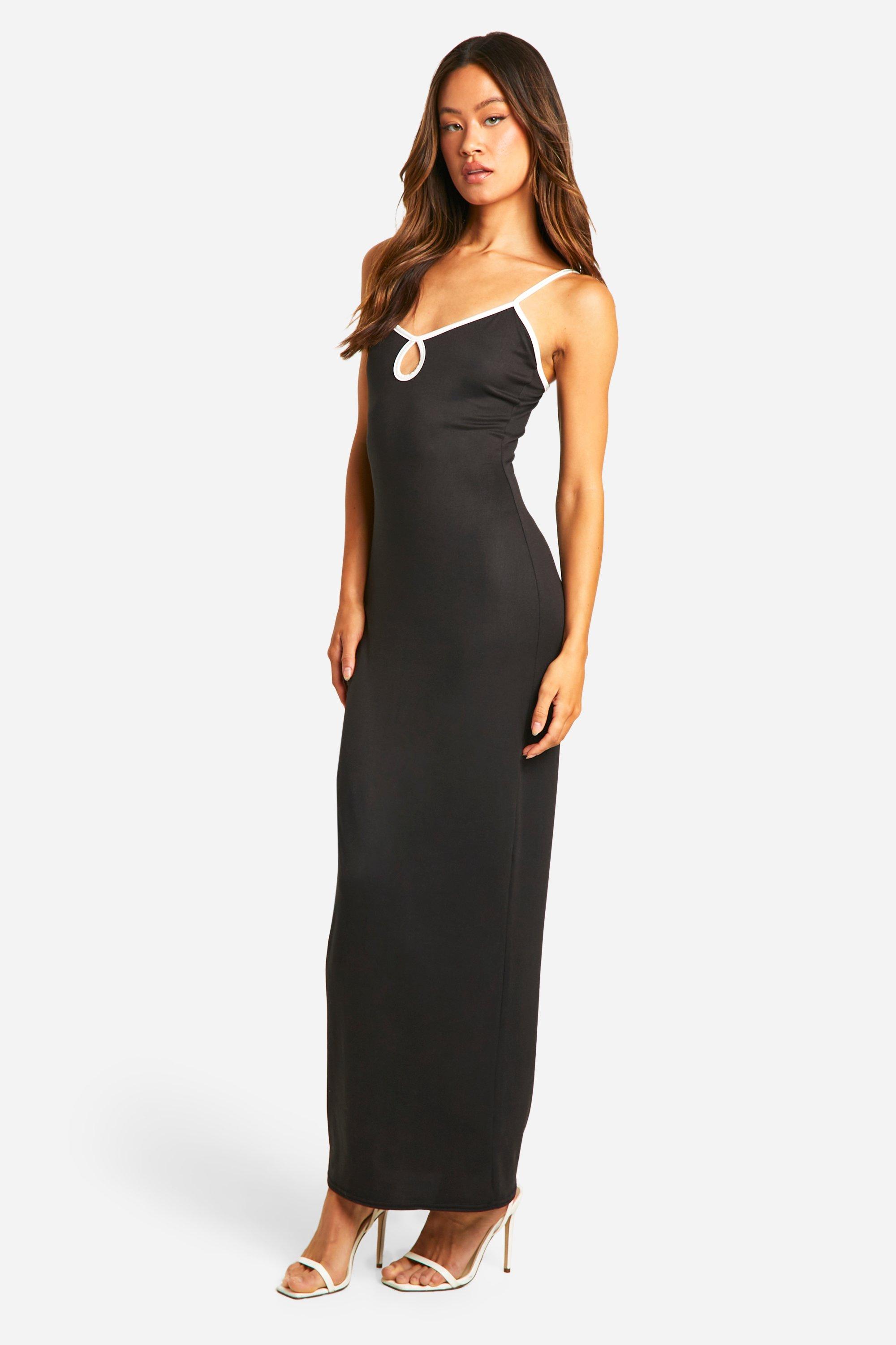 Tall Super Soft Contrast Trim Maxi Dress boohoo NO