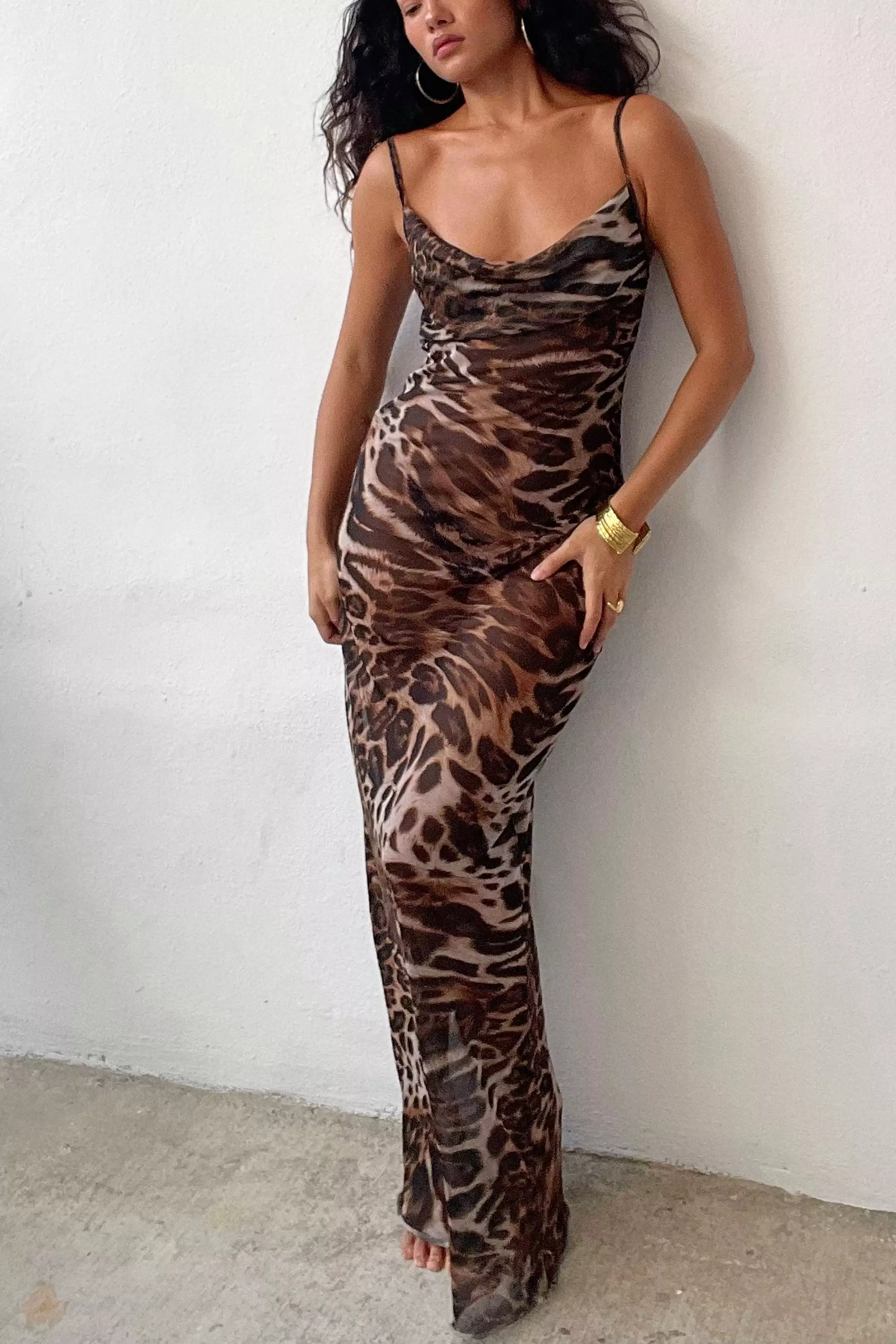 Leopard beach dress best sale