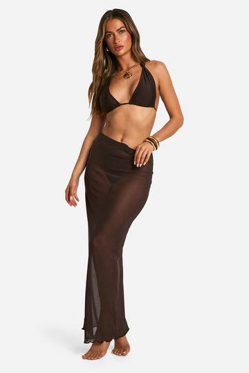 Maxi Beach Skirt chocolate