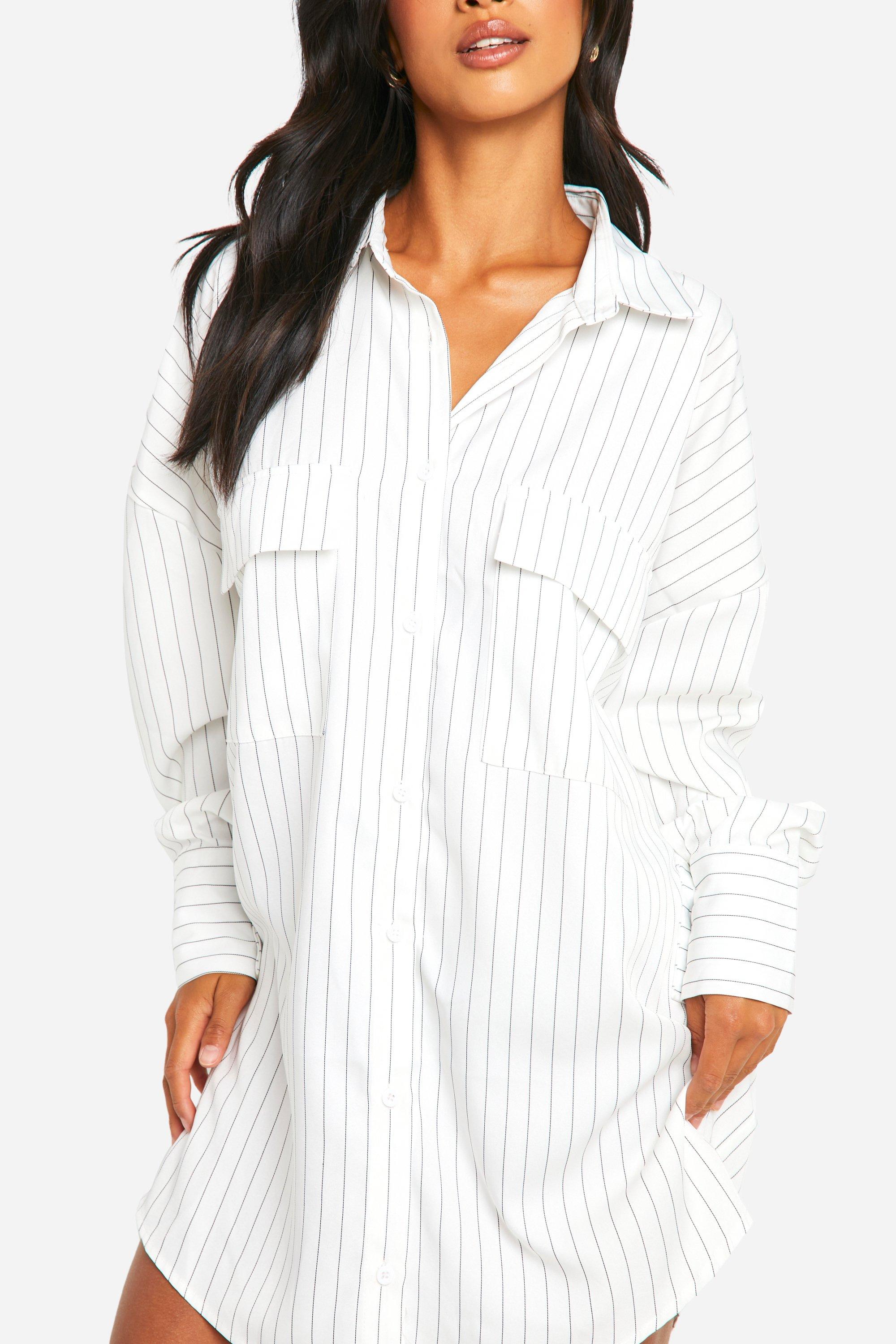Boohoo petite shirt dress on sale