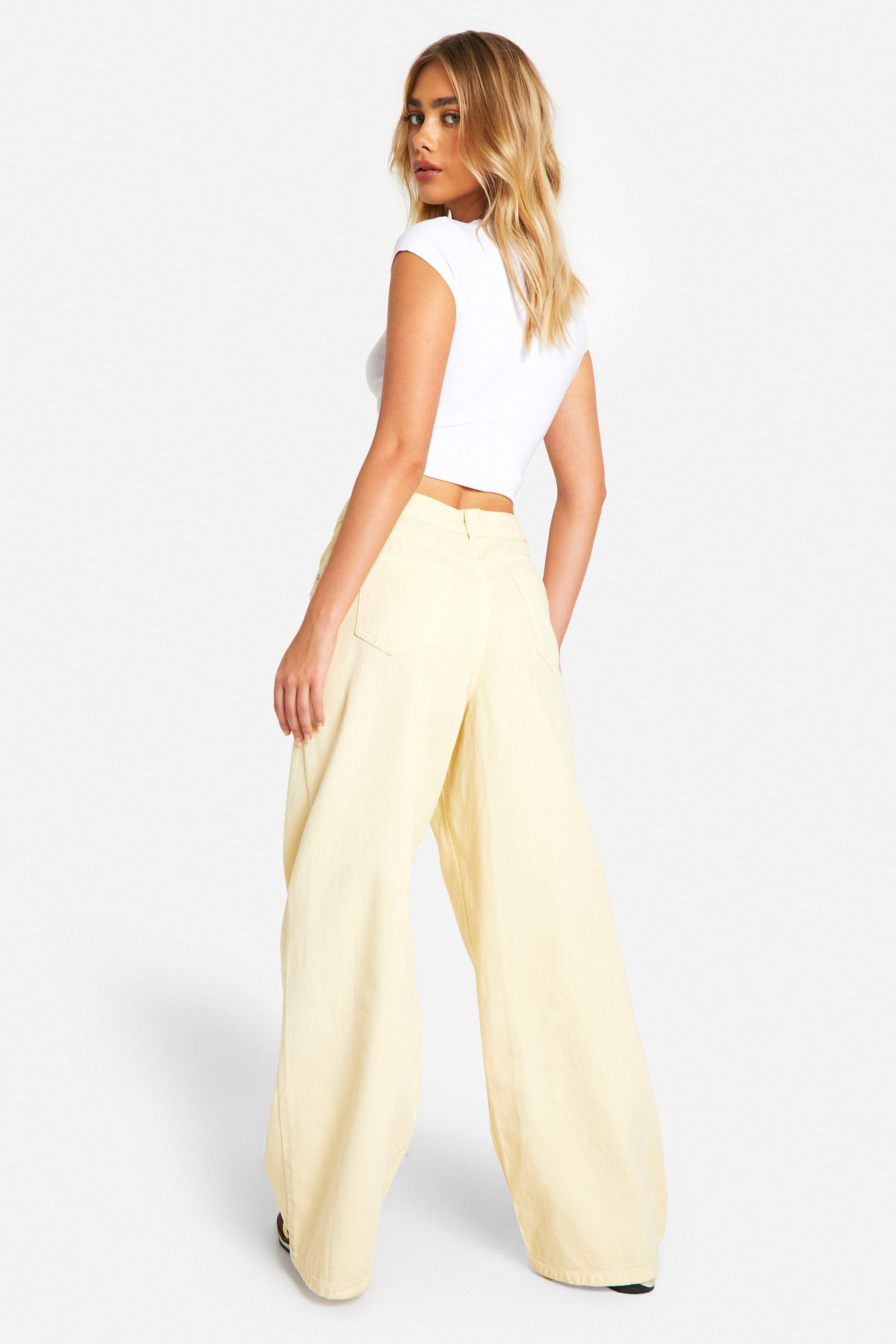 Plus size yellow jeans hotsell