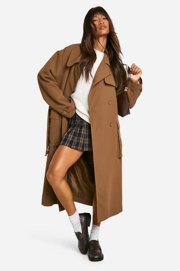 Trenchcoat Met Ceintuur brown