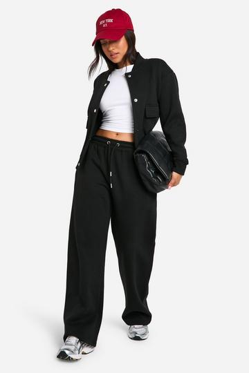 Black Petite Bomber Tracksuit