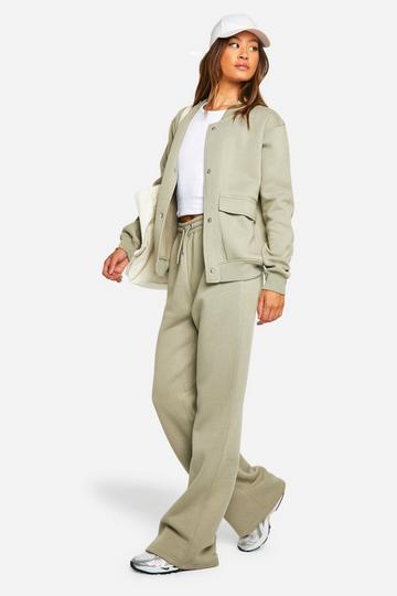 Tall Bomber Tracksuit washed khaki