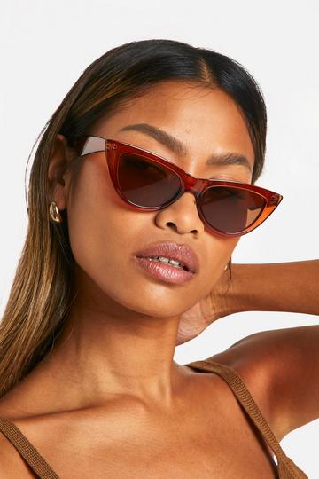 Brown Cat Eye Sunglasses