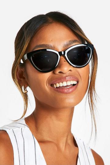 Cat Eye Black Frame Sunglasses black