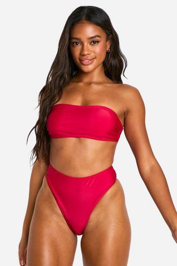 Bas de maillot taille haute - Mix & Match berry