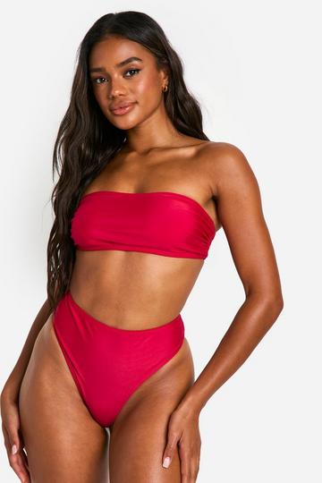 Mix & Match Bandeau Bikini Top berry