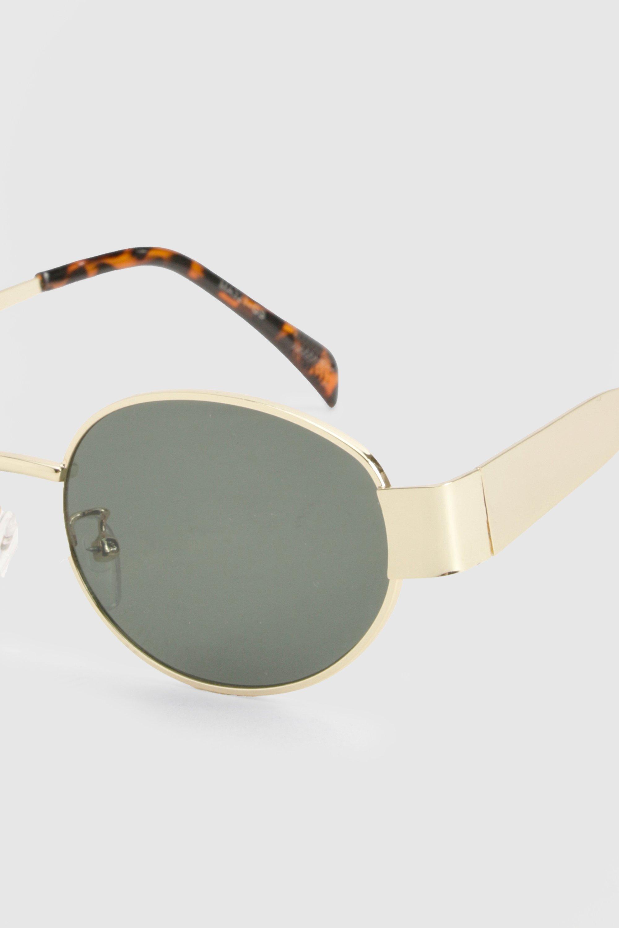 Gold retro sunglasses best sale