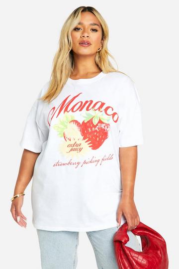 White Plus Strawberry Monaco T-shirt