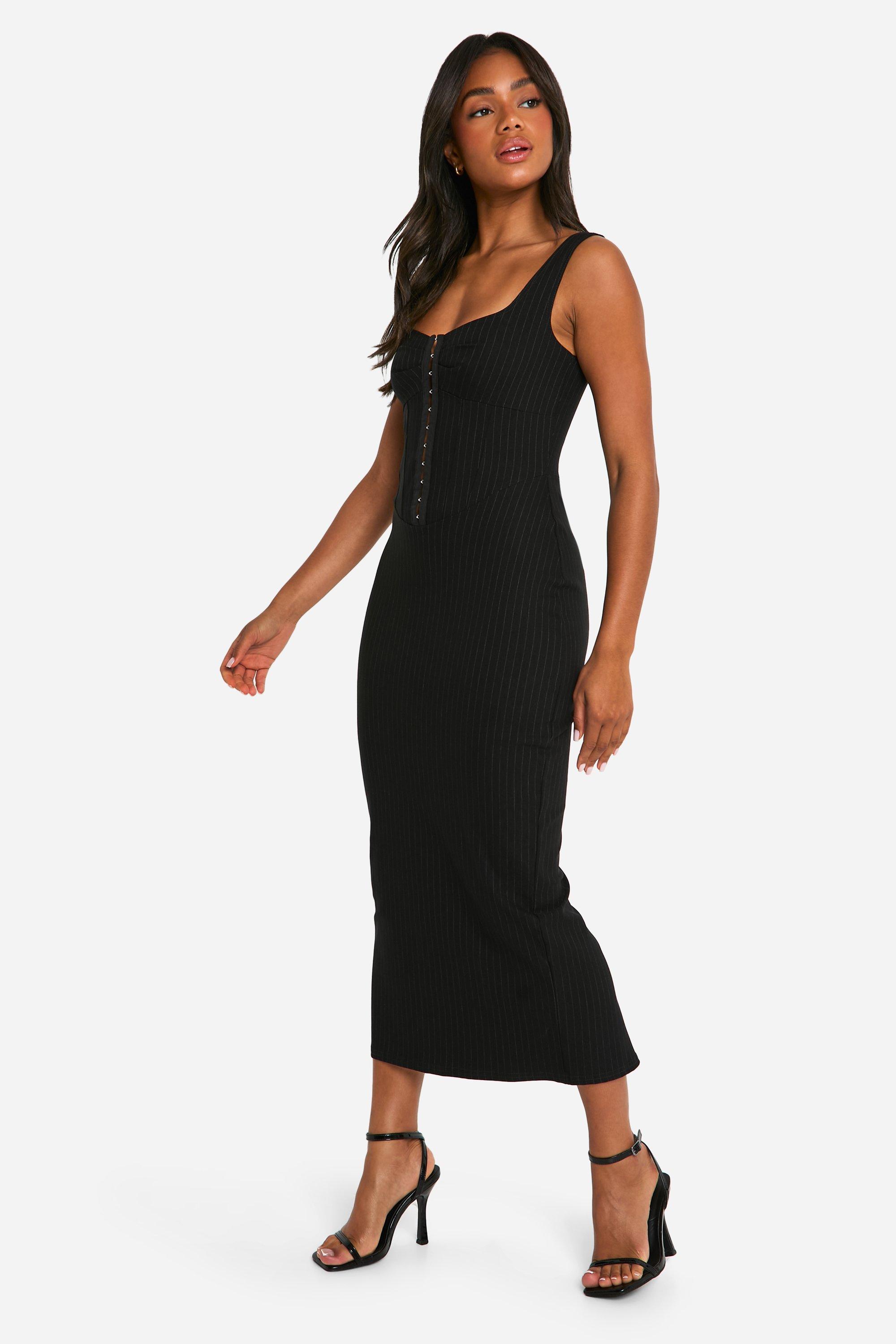 Pinstripe sheath dress sale