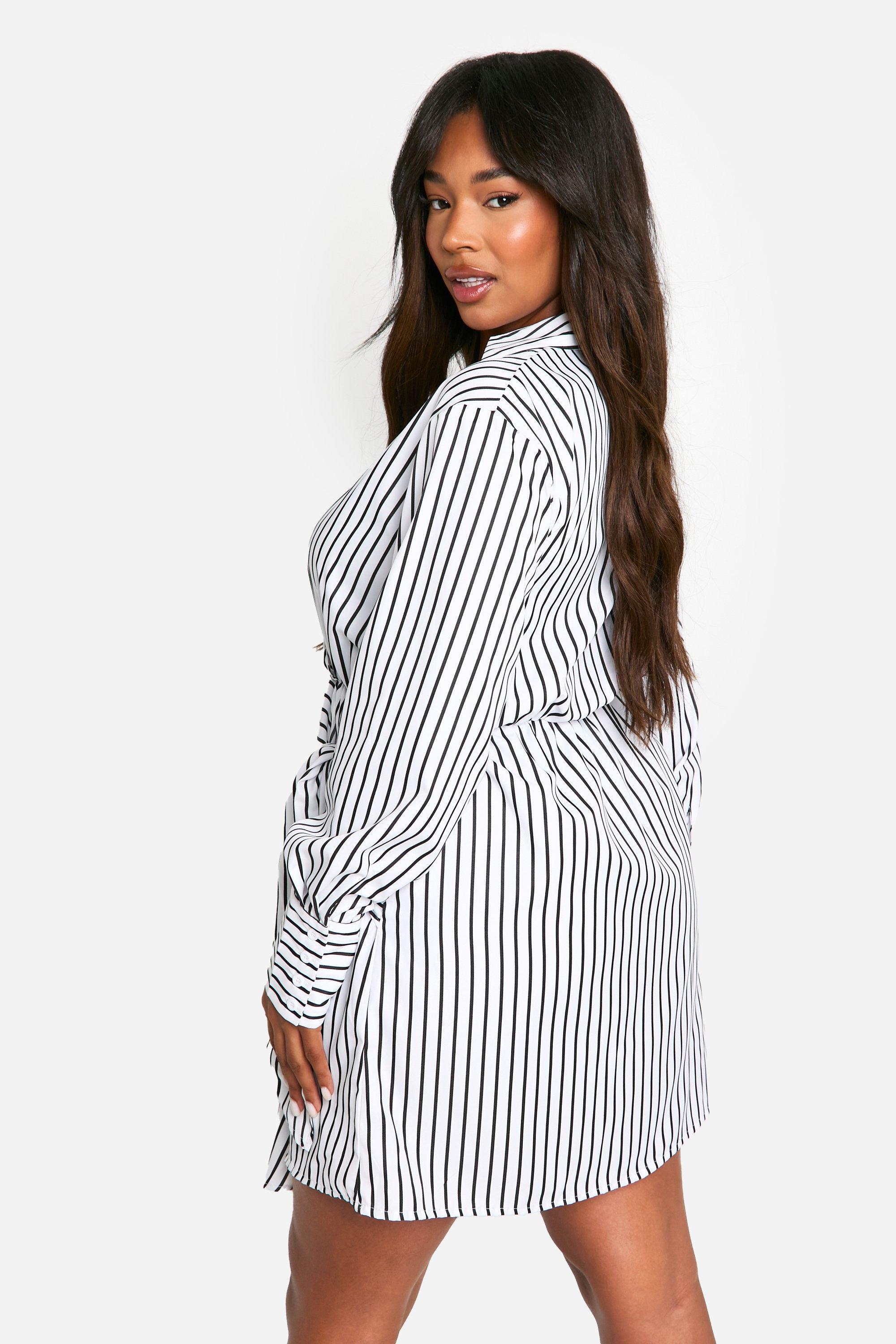 Boohoo robe chemise best sale