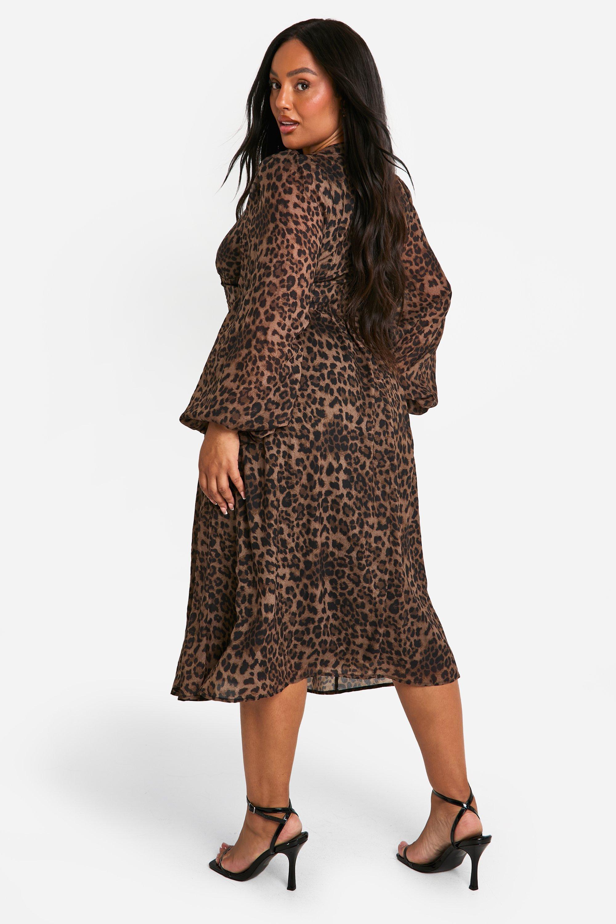 Leopard milkmaid dress shop
