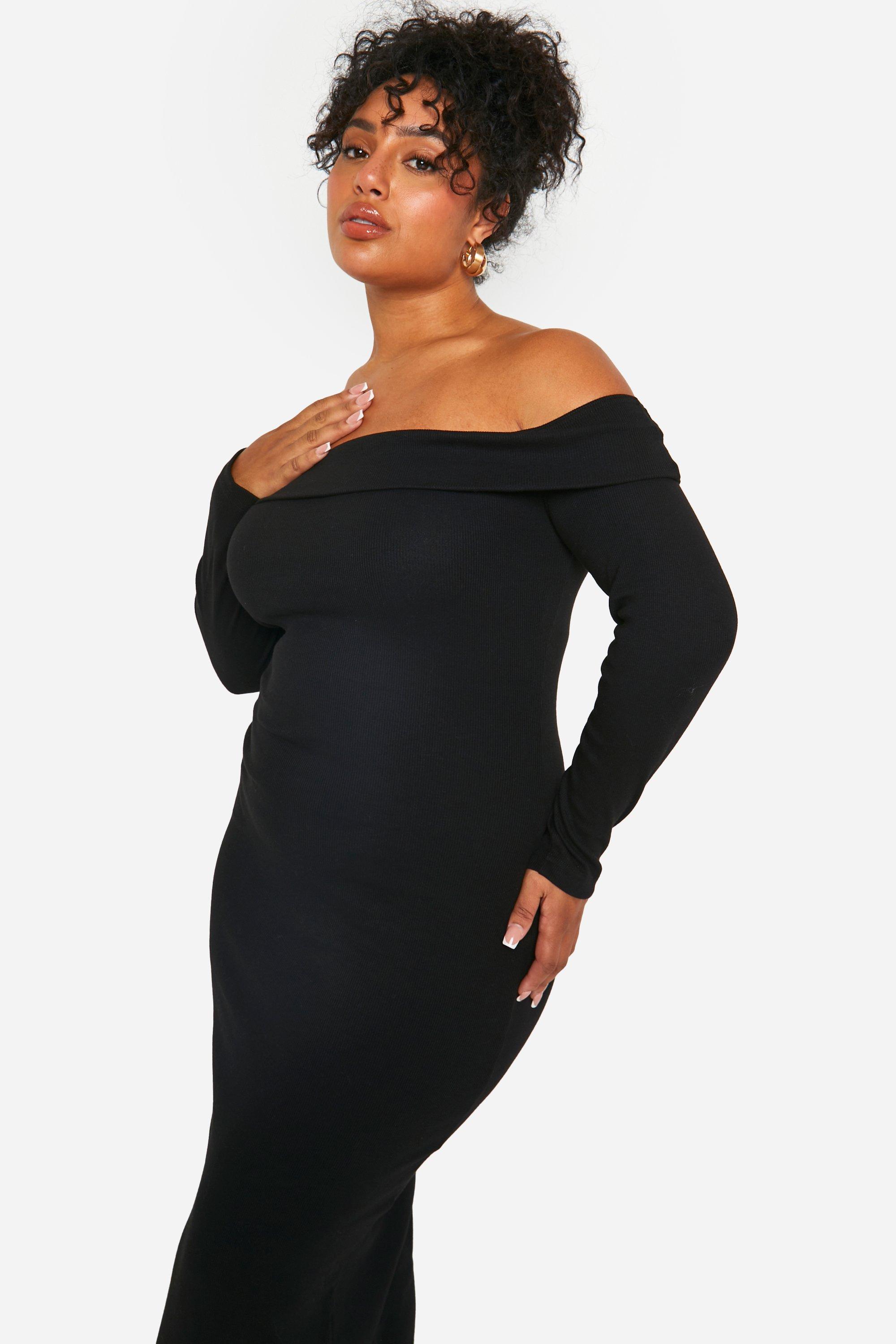 Bardot dress plus size hotsell