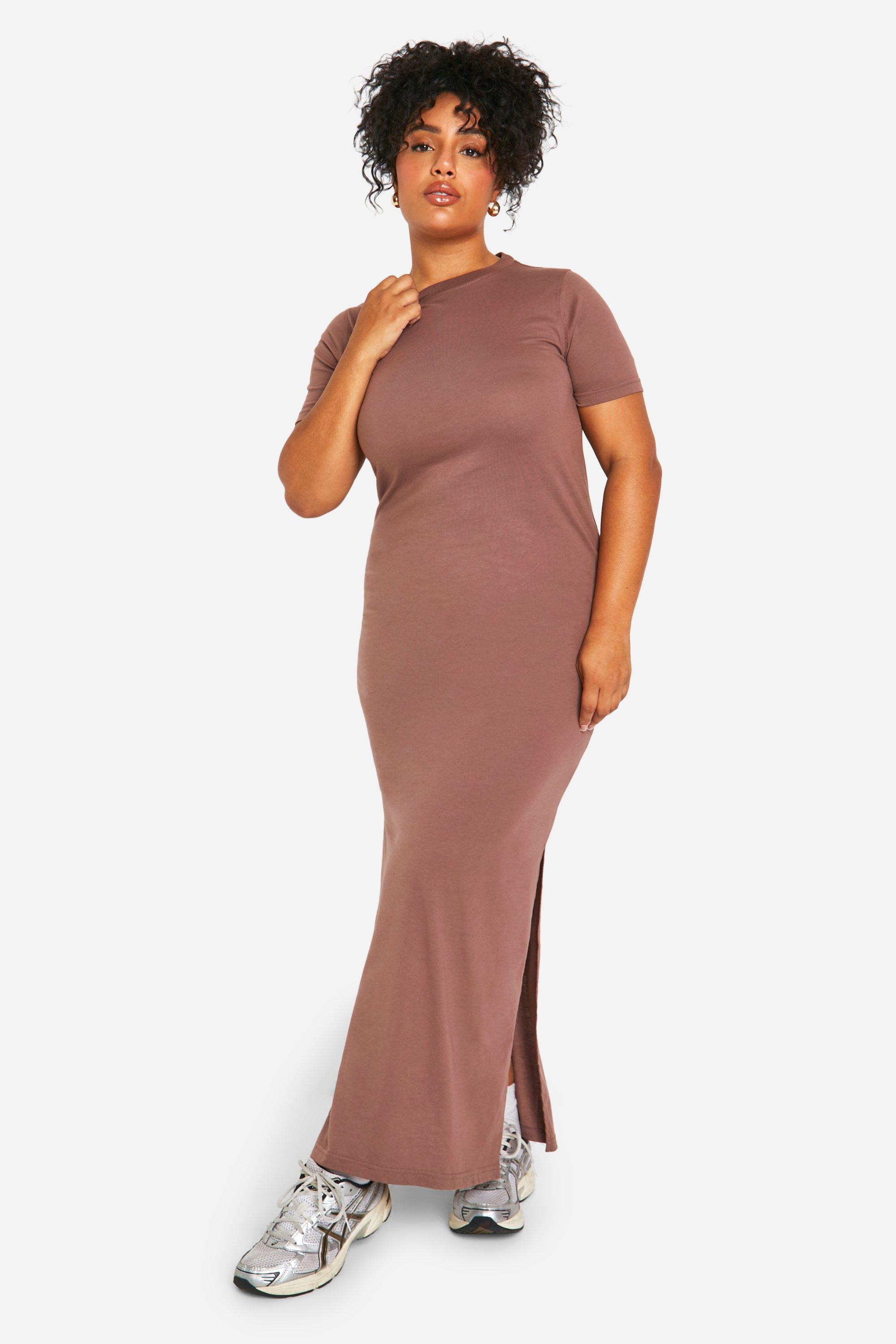 T shirt maxi dress plus size top