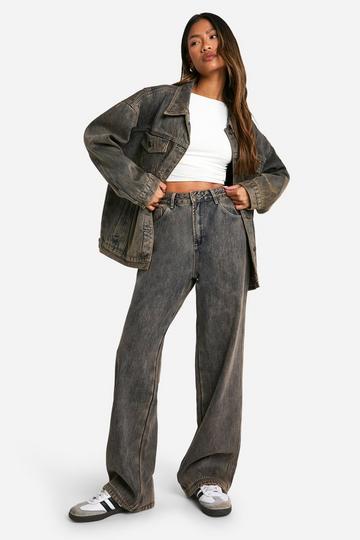 Jeans med fleecefoder brown