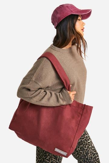 Red Wardrobe Essentials Canvas Tote Bag