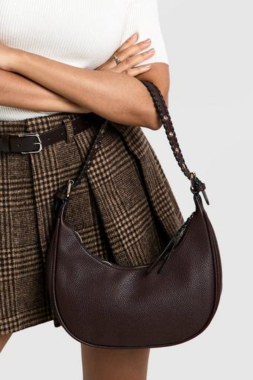 Brown Western Tassel Leather Look Shoulder Bag