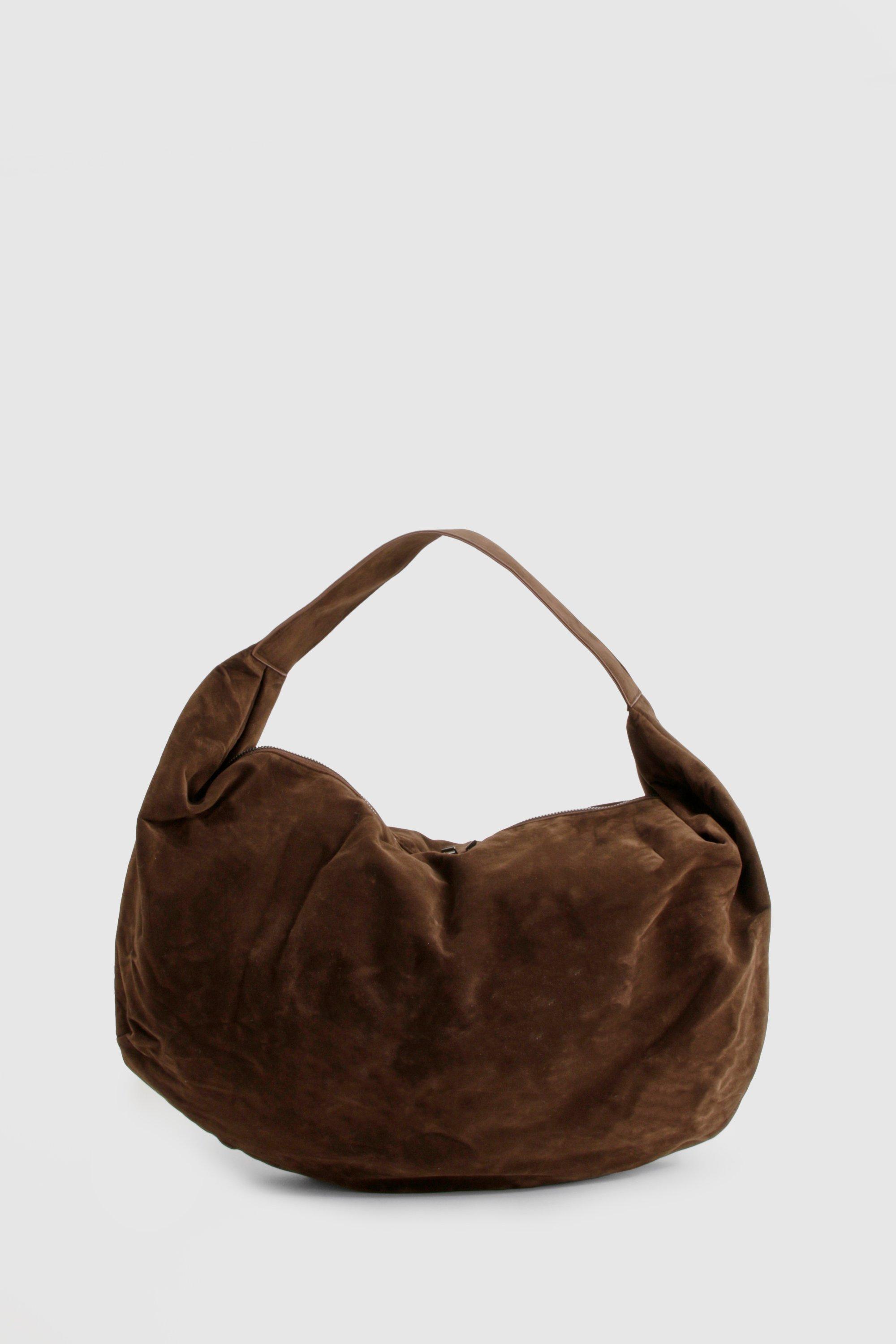 Boohoo Women s Slouchy Faux Suede Shoulder Bag