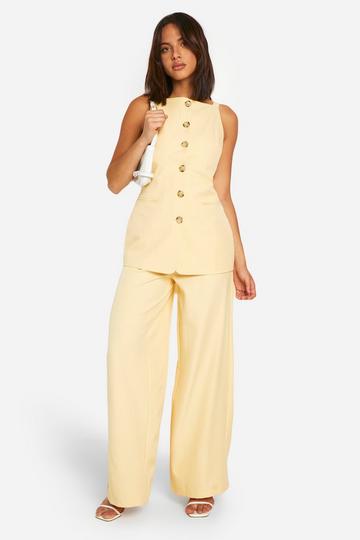 Straight Leg Tailored Trousers butter