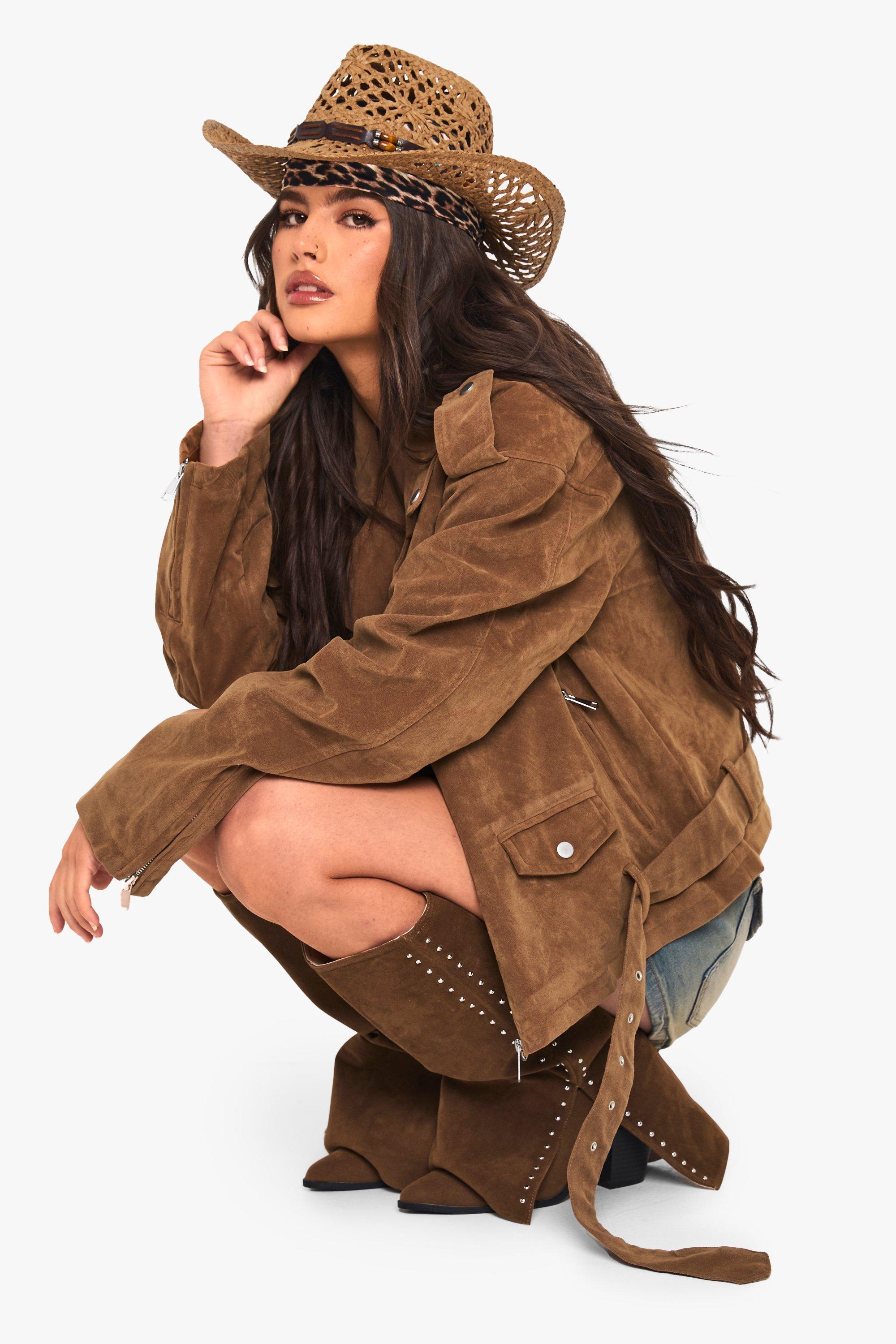 Vintage Suede Look Oversized Moto Jacket | boohoo USA