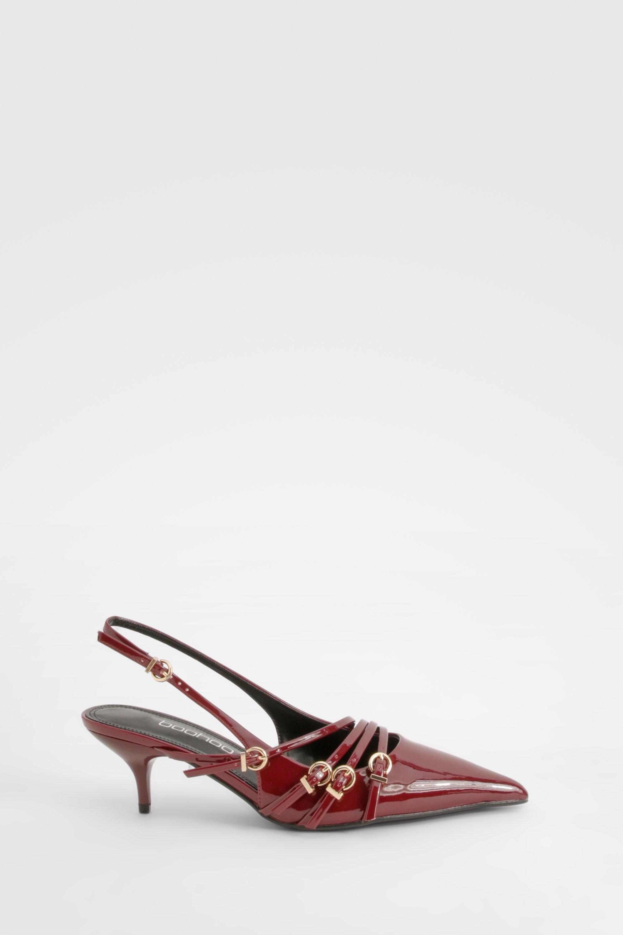 Red wide fit retailer stiletto