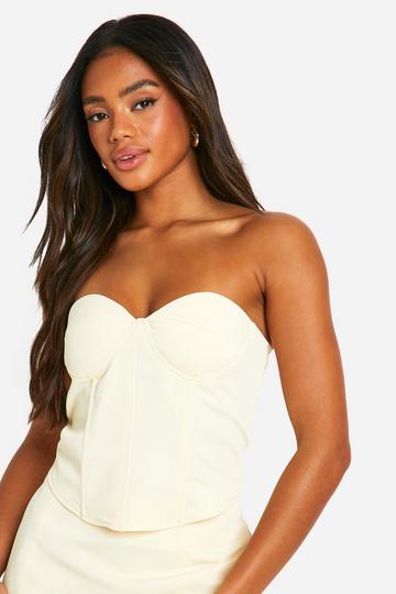 Sweetheart Neckline Tailored Corset butter