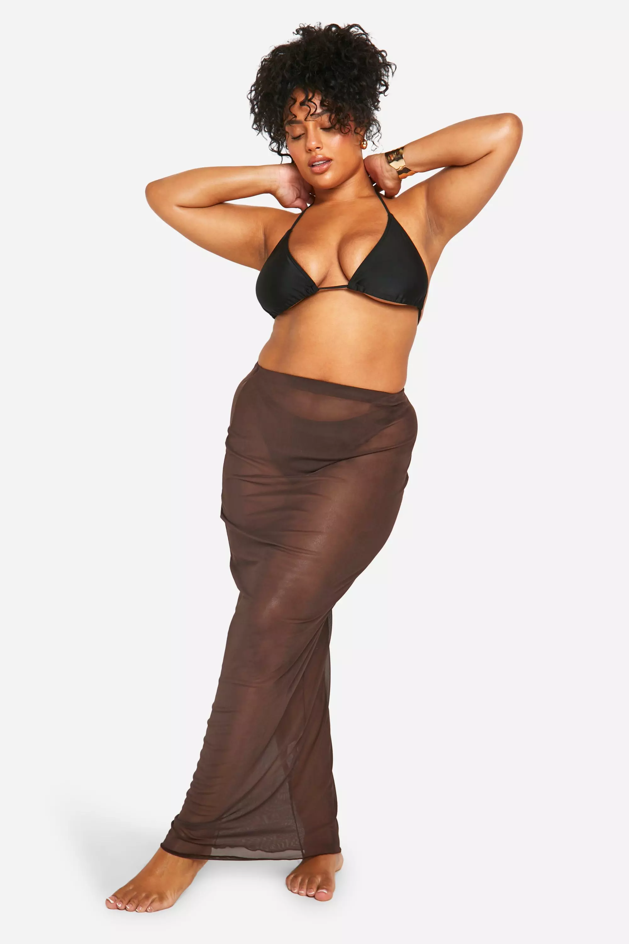 Chocolate Plus Maxi Beach Skirt alternative image