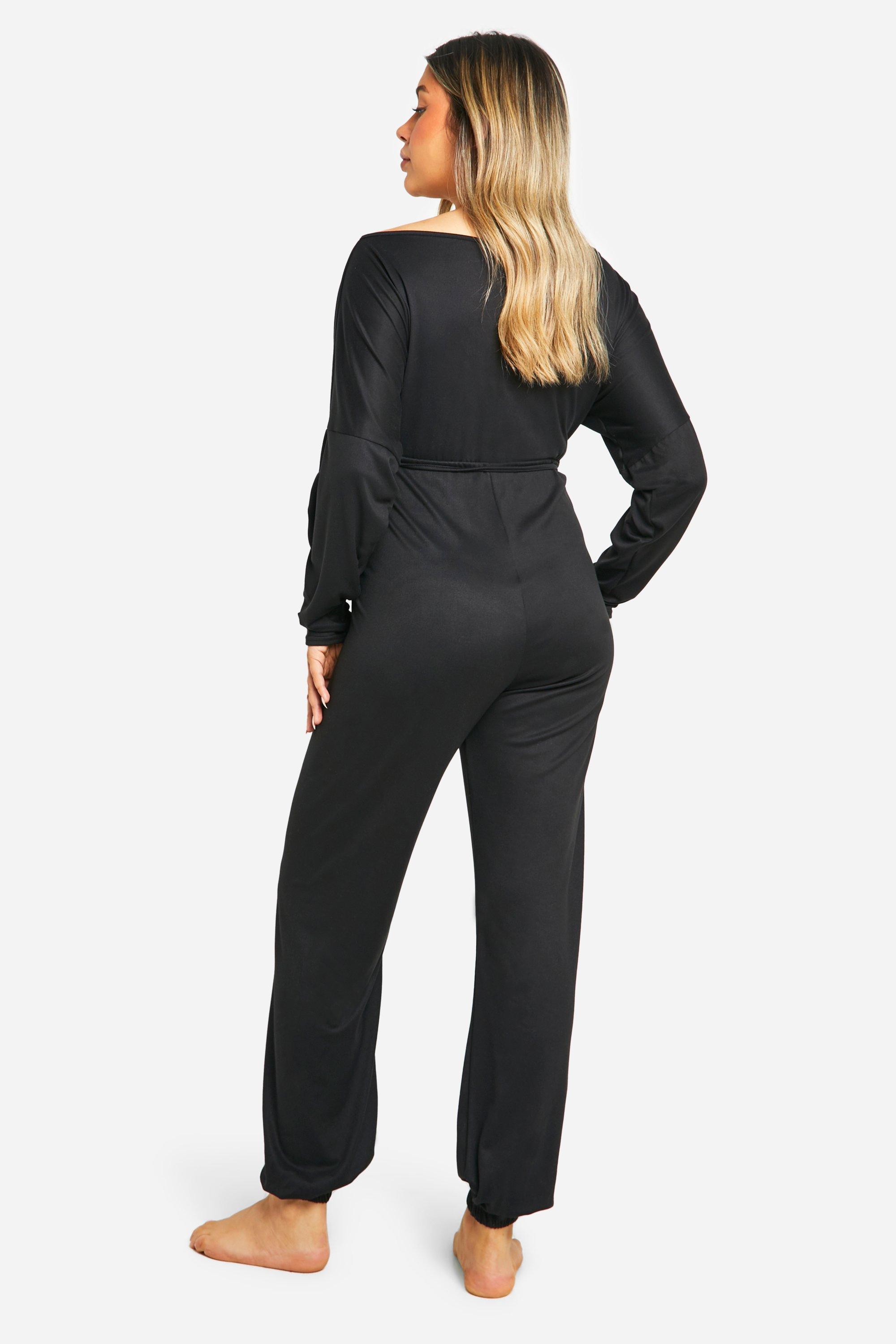Umstandsmode Loungewear Jumpsuit mit weitem Bein
