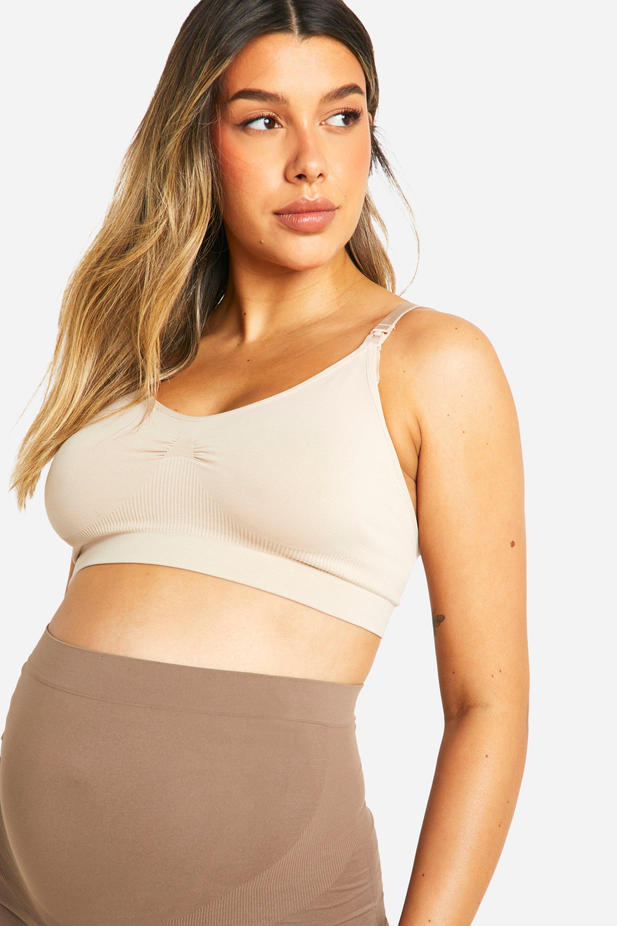 Maternity Seamless Nursing Bra boohoo DK