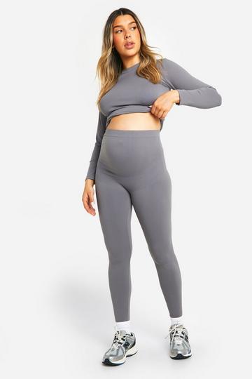 Zwangerschap Superzachte Contour Leggings charcoal