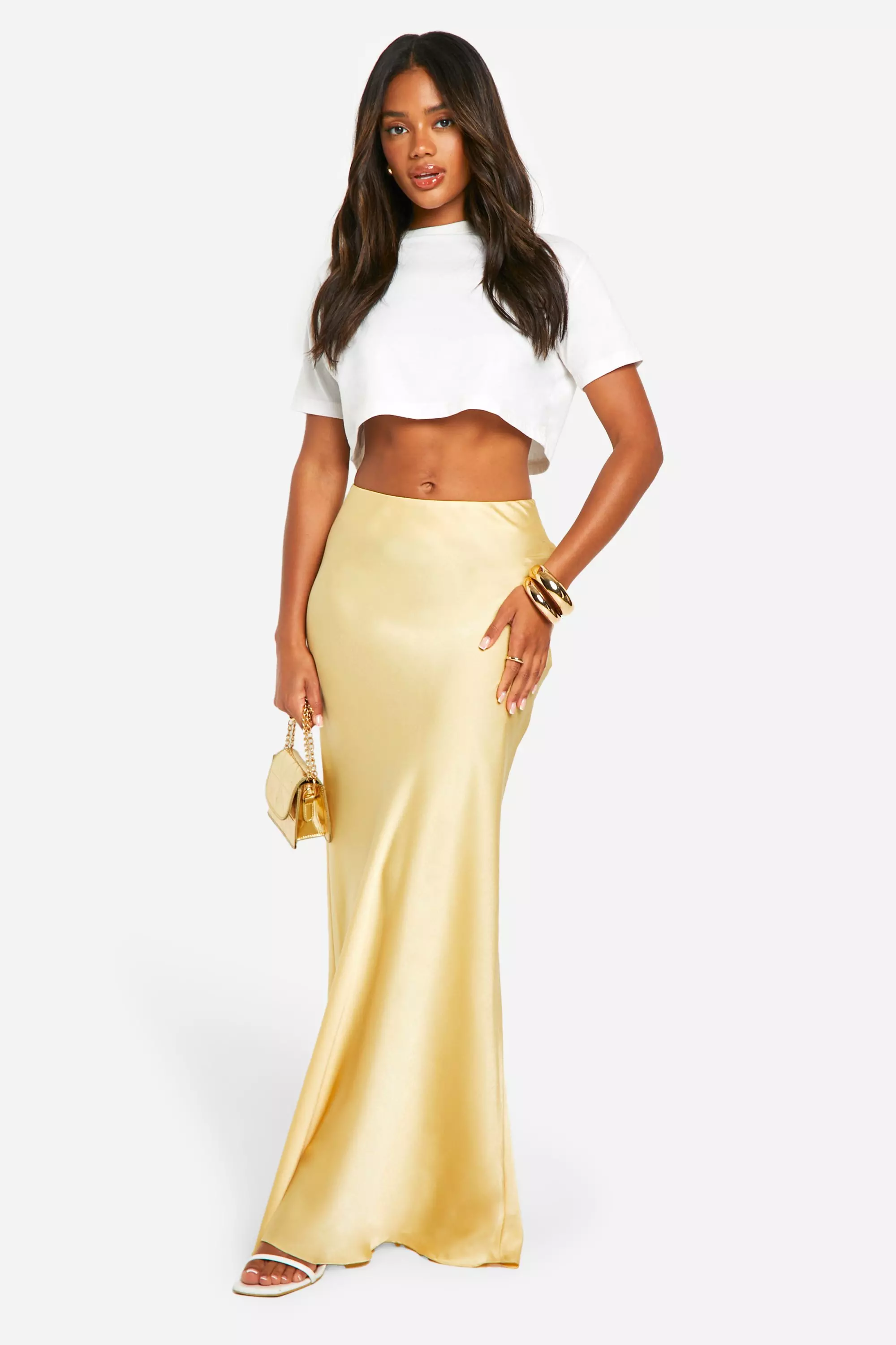 Heavy long skirt and crop top hotsell