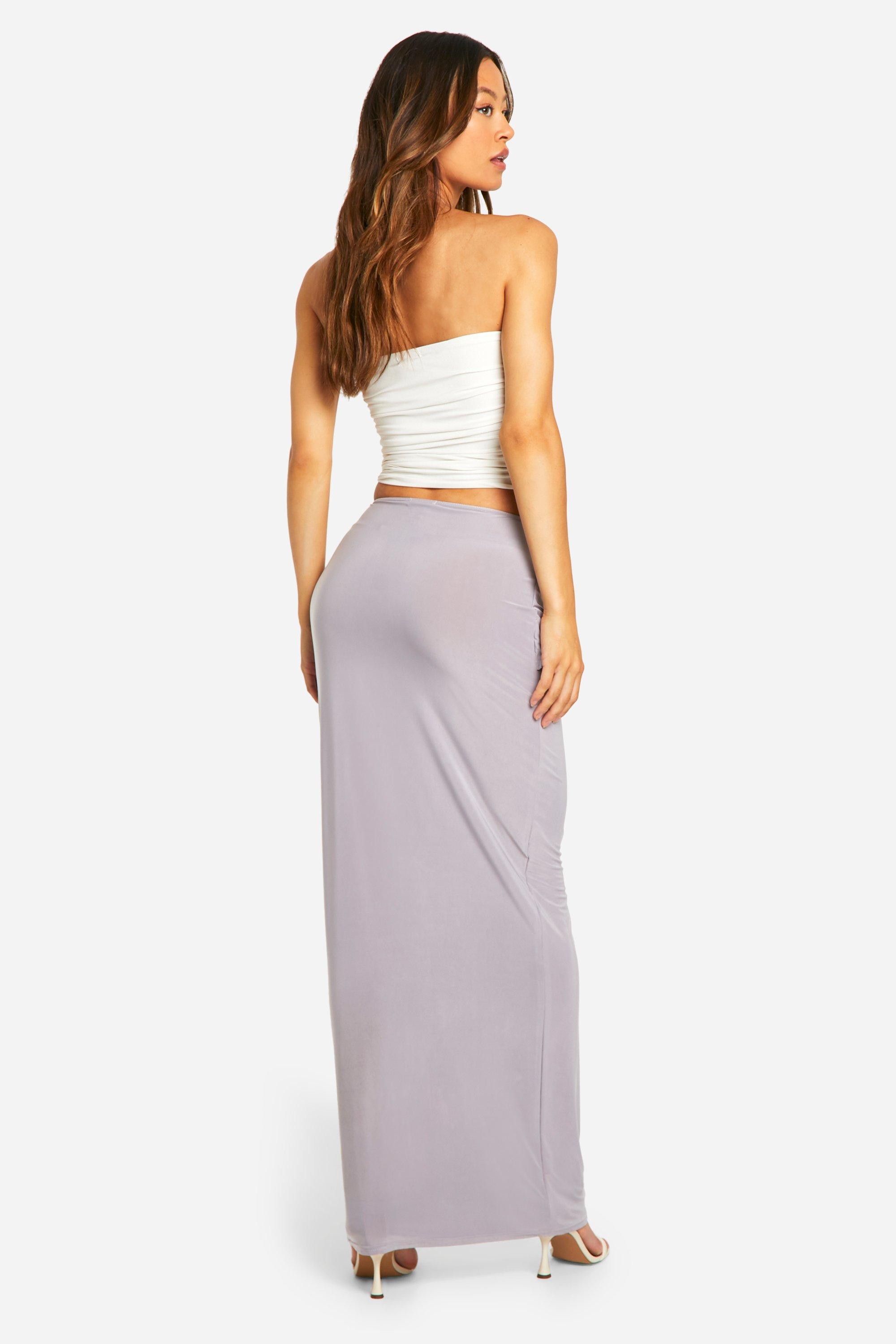 Wrap tie maxi skirt top