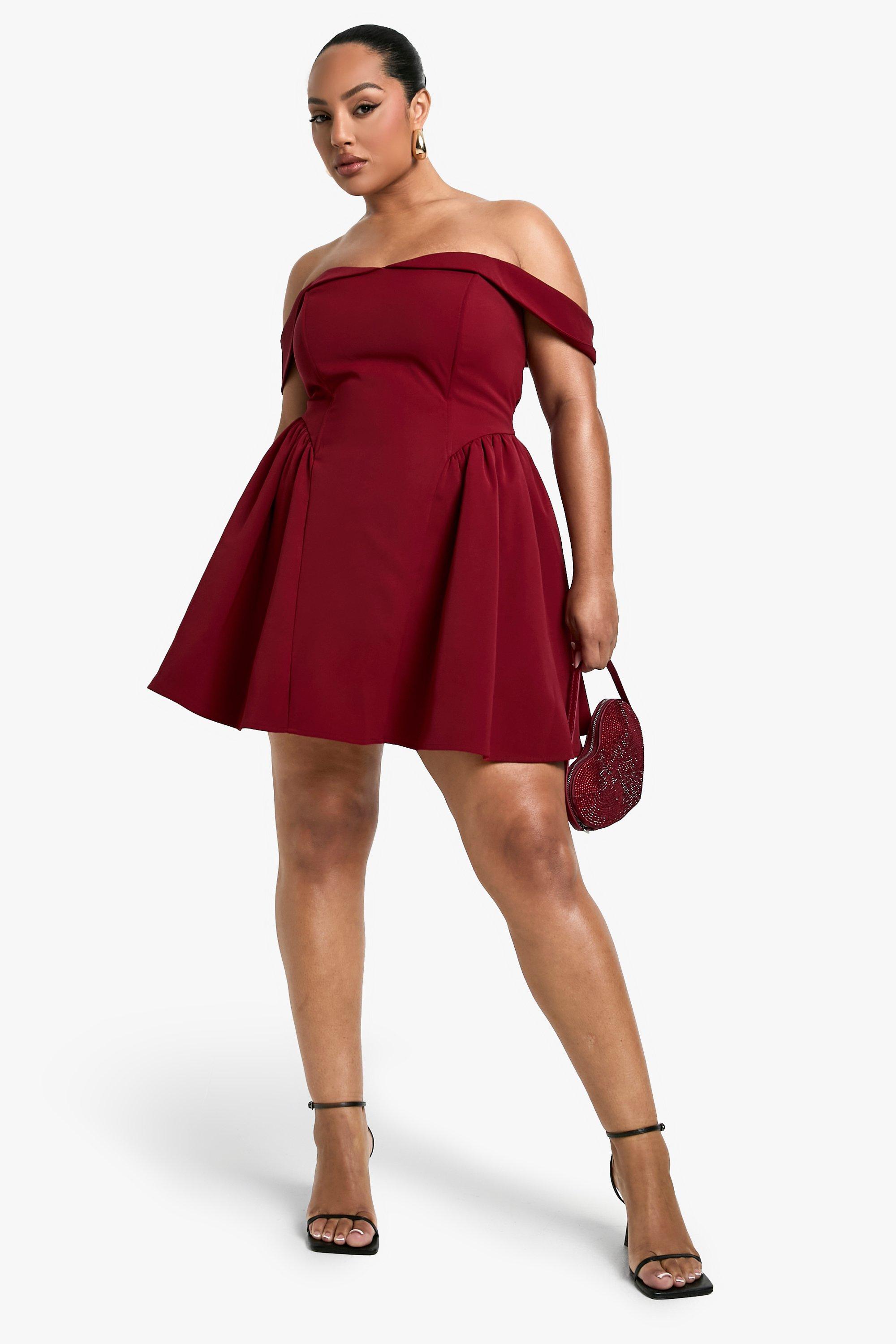 Berry skater dress hotsell