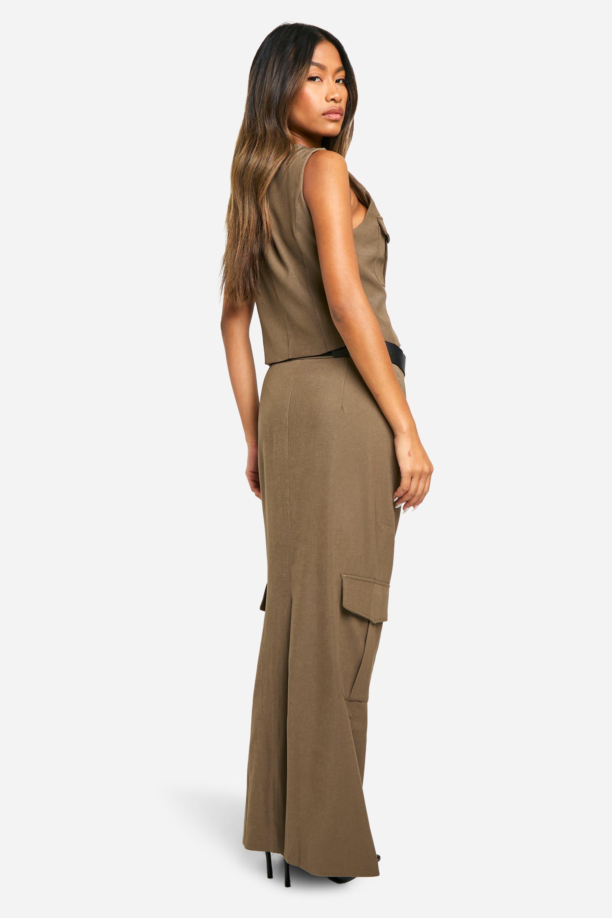 Detail Cargo Maxi Skirt | boohoo USA