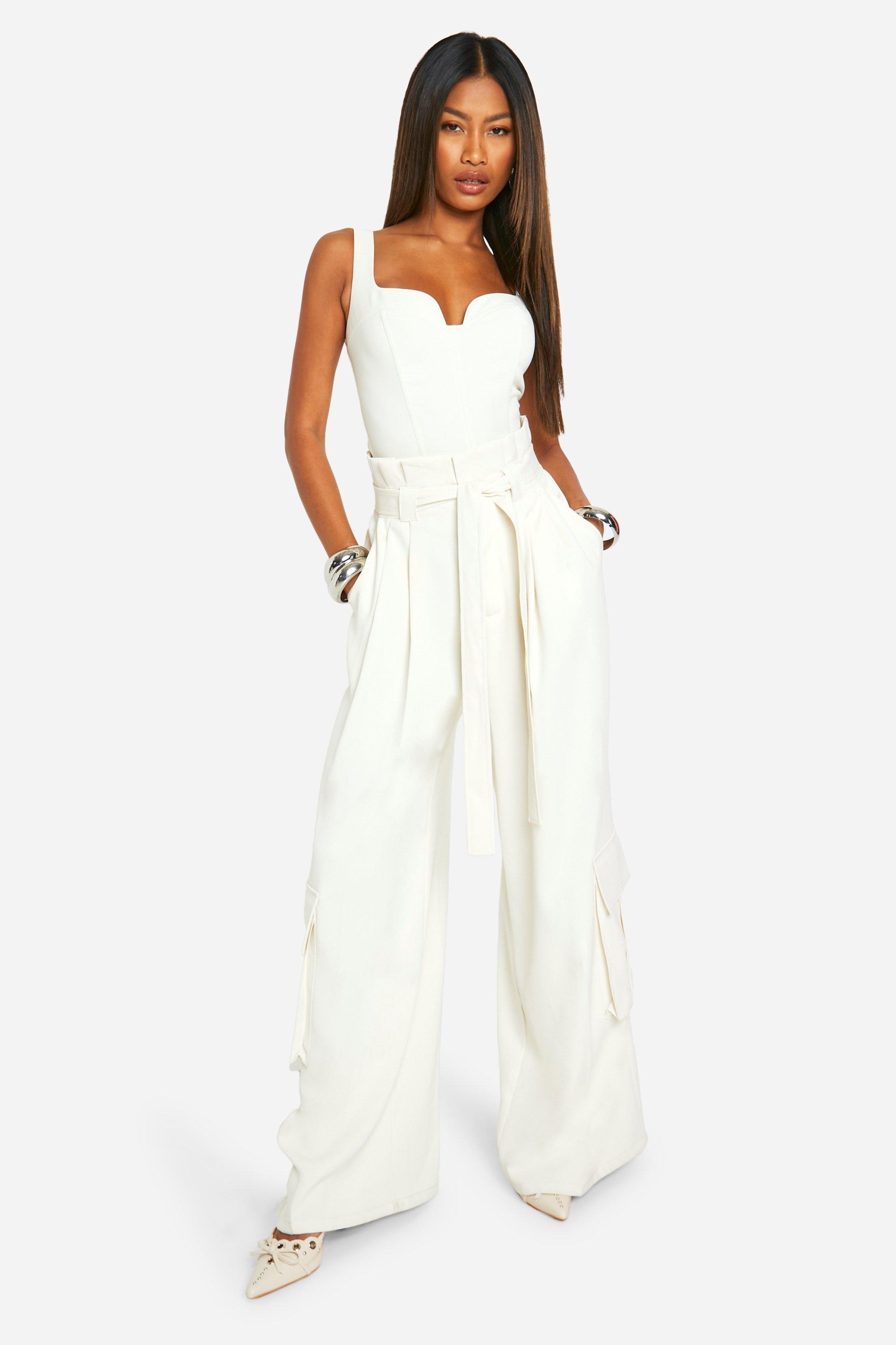 Belted cargo jumpsuit online