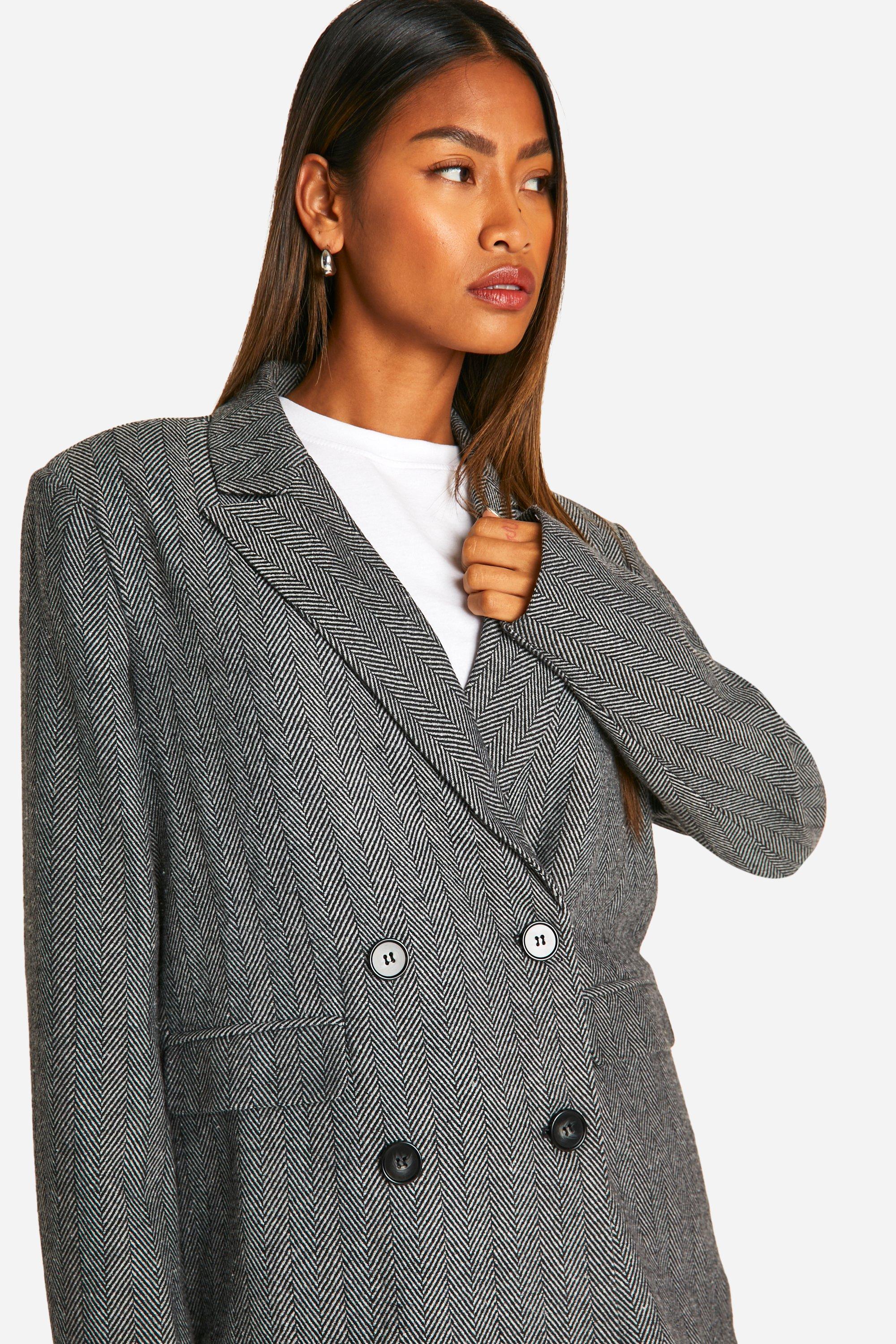 Oversized herringbone blazer hotsell